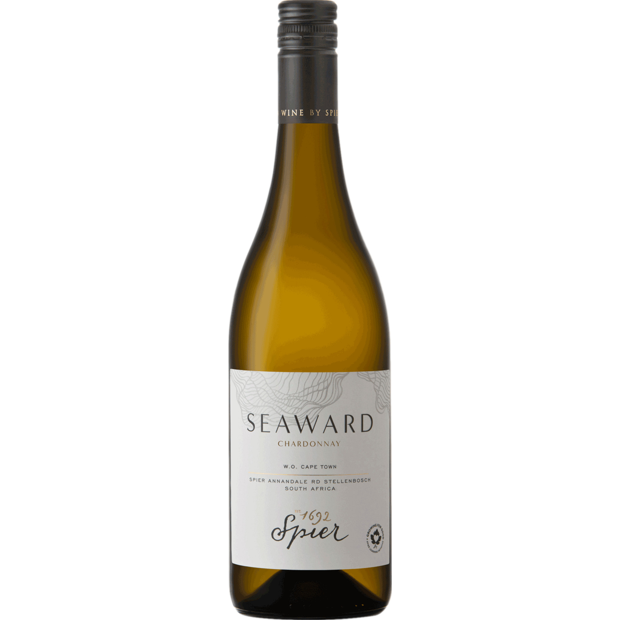 Image of Spier Seaward Chardonnay, WO Coastal Region, Western Cape, 2023, Weißwein