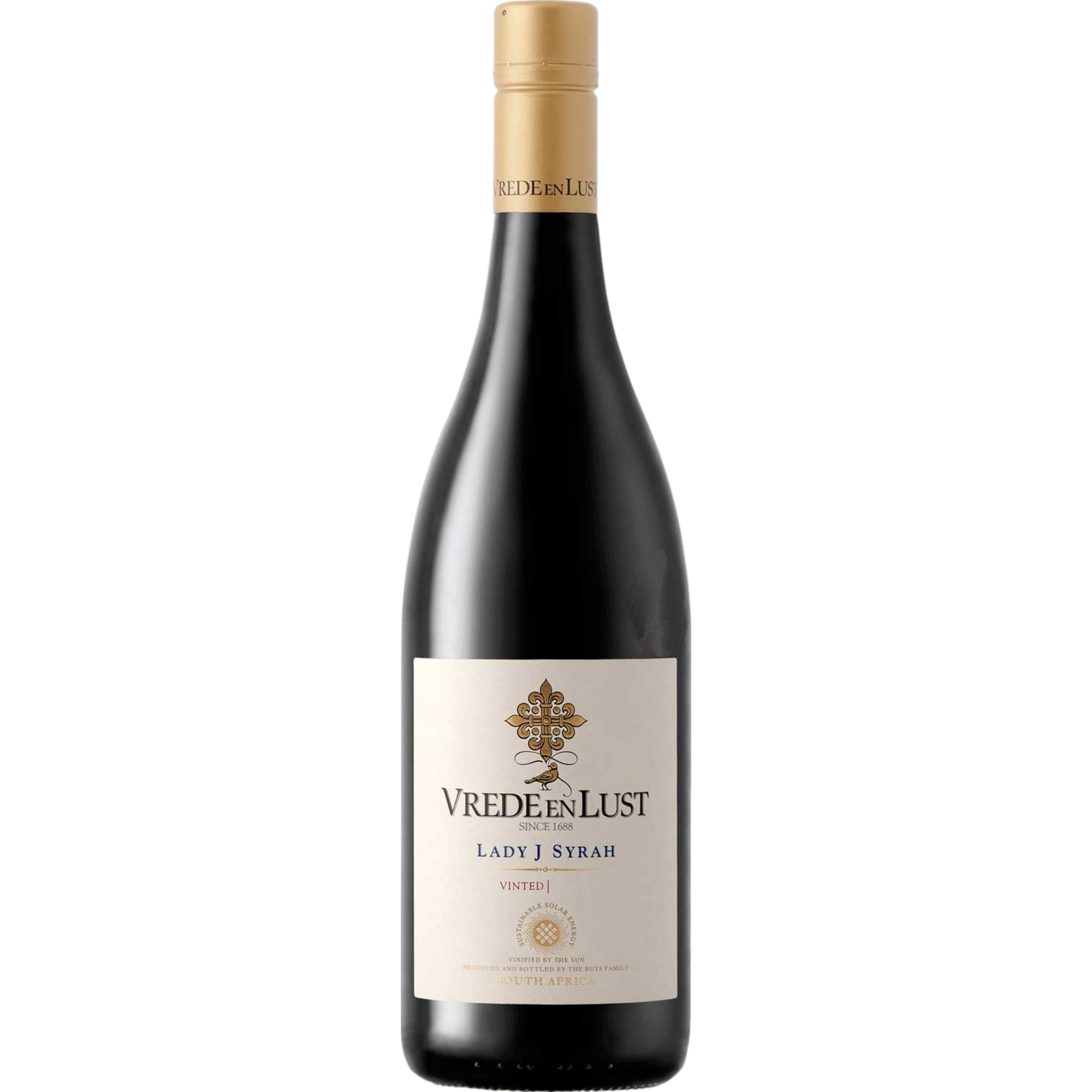 Vrede en Lust Lady J Syrah, WO Paarl, Western Cape, 2020, Rotwein - Rotwein