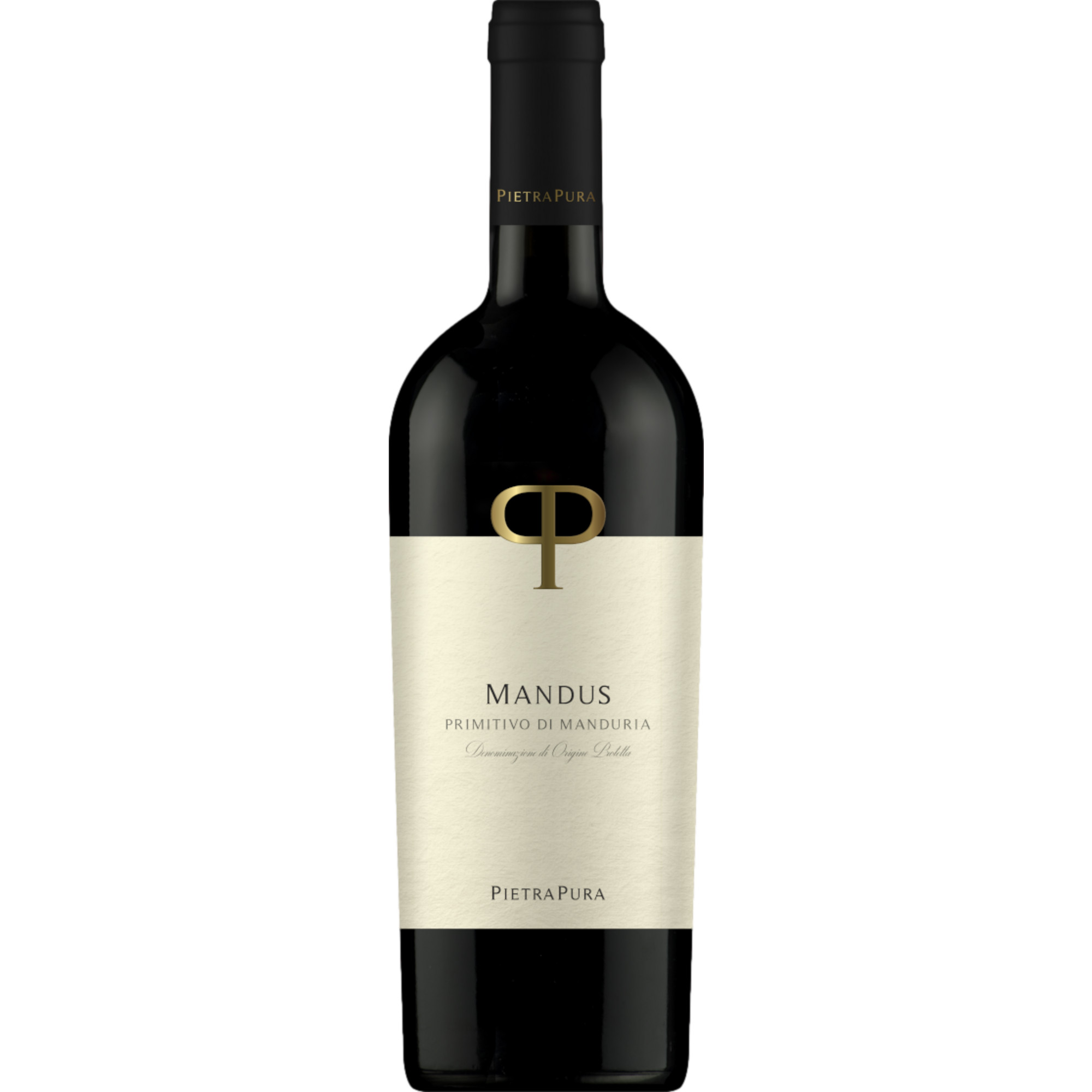 PietraPura Mandus Primitivo di Manduria, Primitivo di Manduria DOC, Apulien, 2022, Rotwein - Rotwein
