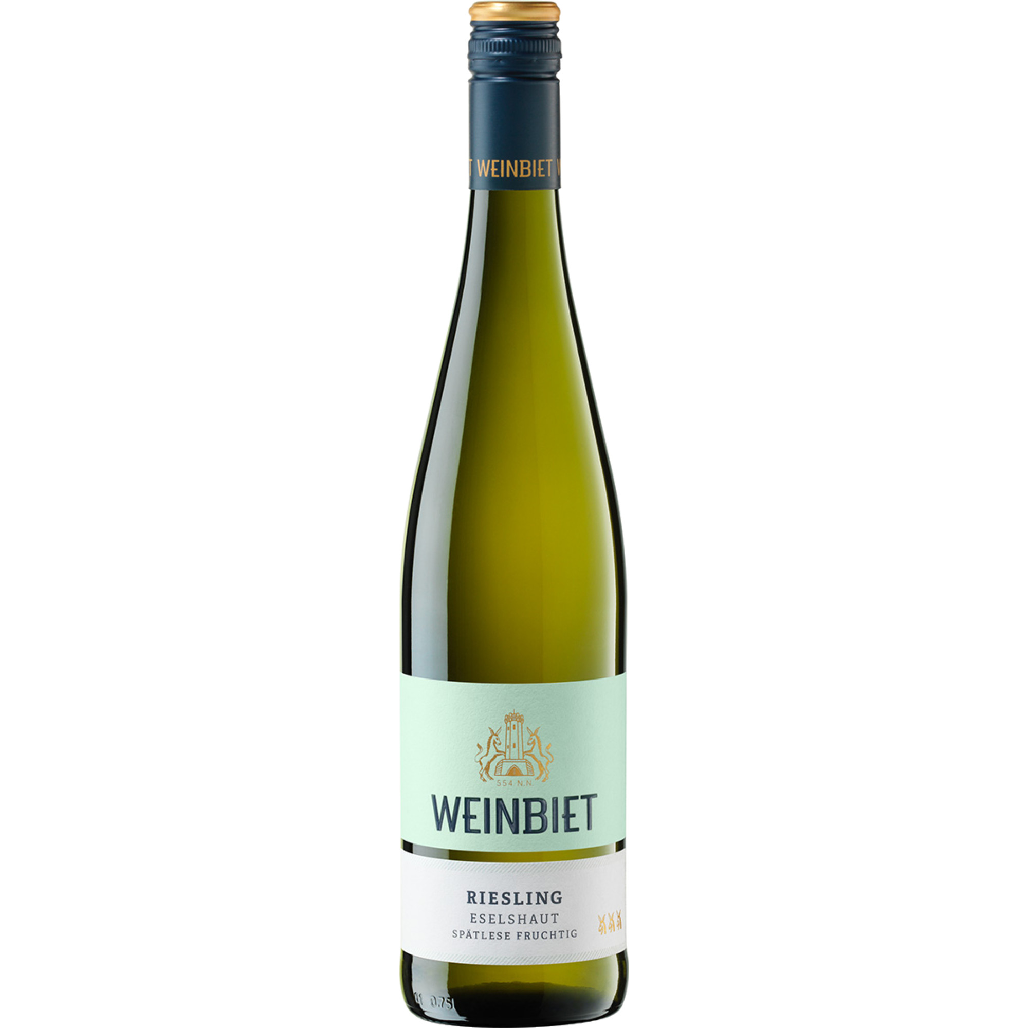 Weinbiet Mussbacher Eselshaut Riesling Spätlese, Feinfruchtig, Pfalz, Pfalz, 2023, Weißwein