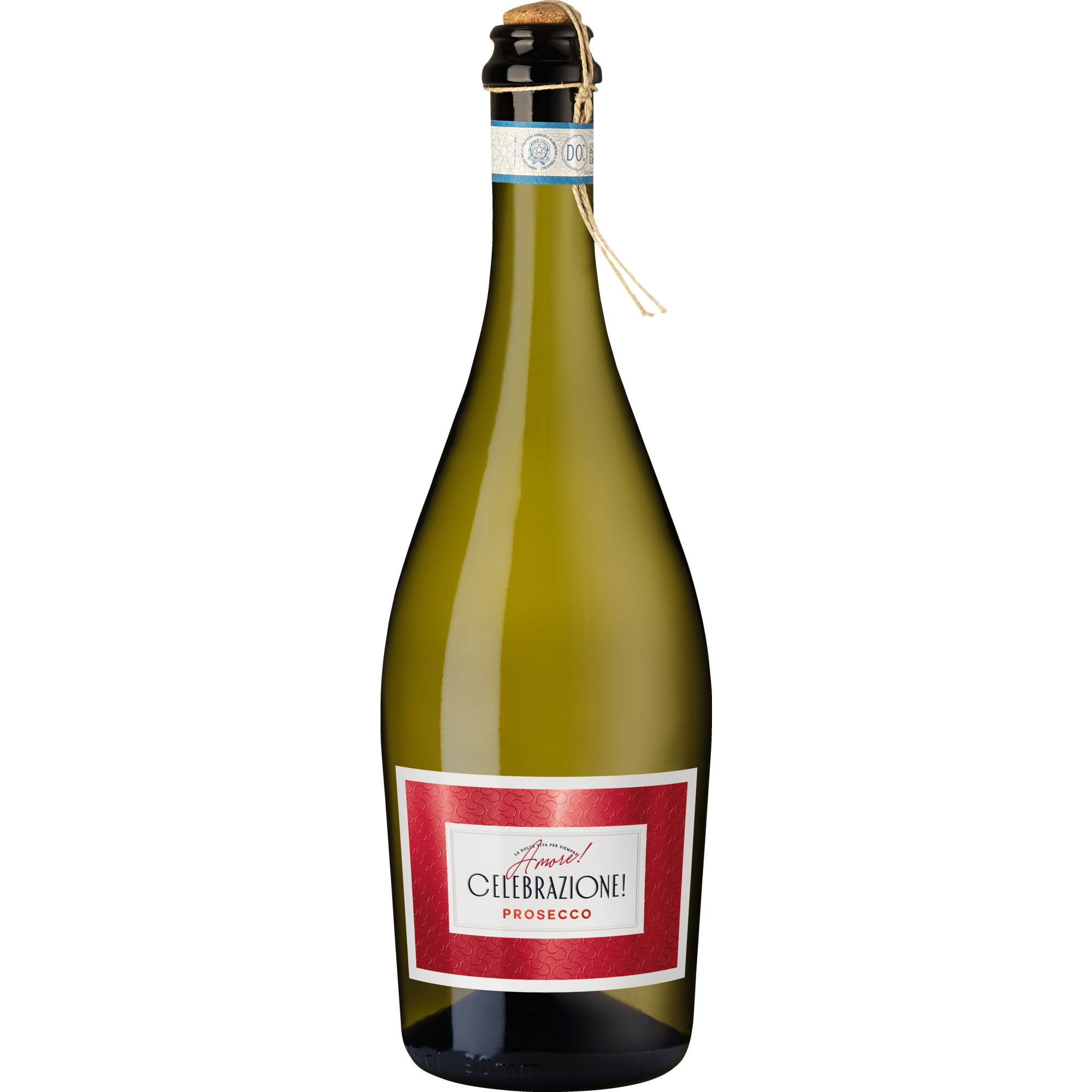 Celebrazione Amore Prosecco, Prosecco DOC, Venetien, Perlwein / Secco Vertrieb durch: Hanseatisches Wein- und Sekt-Kontor GmbH, D-22763 Hamburg; Imbottigliato da TV966, Italia Hawesko DE