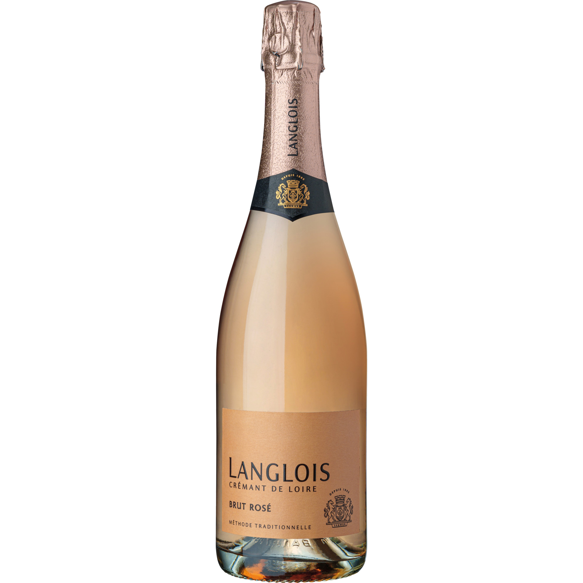 Image of Langlois Crémant de Loire Brut Rosé, Crémant de Loire AOP, Brut, Loire, Schaumwein