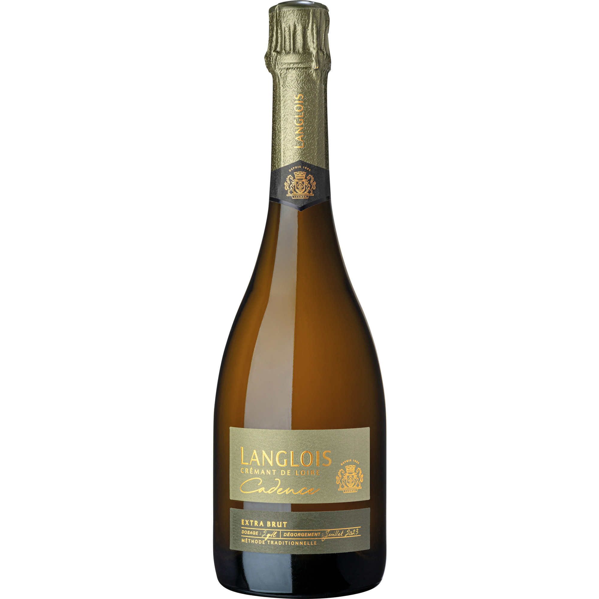 Langlois Crémant de Loire Cadence Extra Brut, Crémant de Loire AOP, Extra Brut, Loire, 2017, Schaumwein - Sekt & Crémant