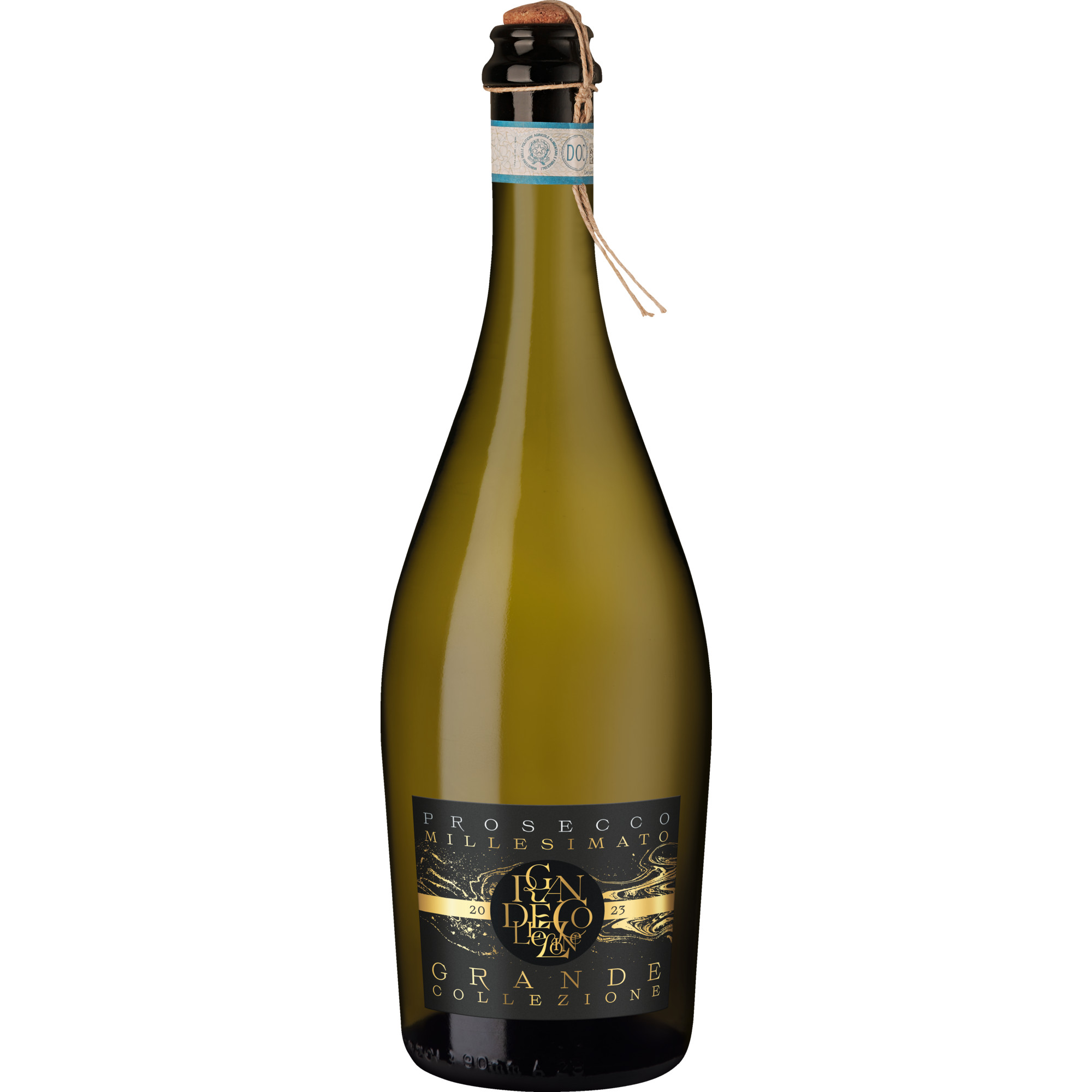 Grande Collezione Prosecco Millesimato, Prosecco DOC, Venetien, 2023, Perlwein / Secco Vertrieb durch Hanseatisches Wein-und Sektkontor Hawesko GmbH, D-22763 Hamburg, Imbottigliato da IT-BZ/65, Ora-Italia Hawesko DE