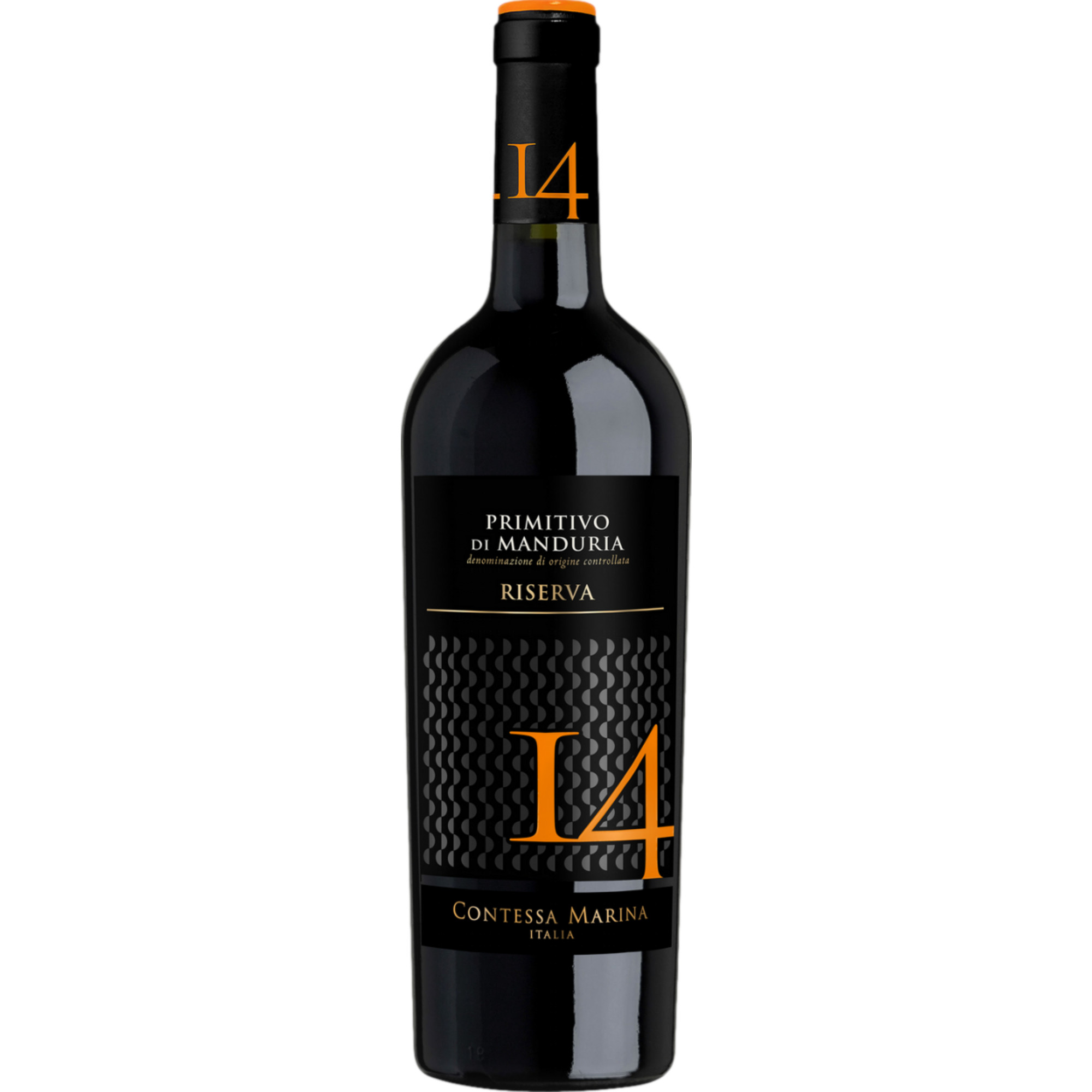 Contessa Marina 14 Primitivo di Manduria Riserva, Primitivo di Manduria DOC, Apulien, 2021, Rotwein - Rotwein