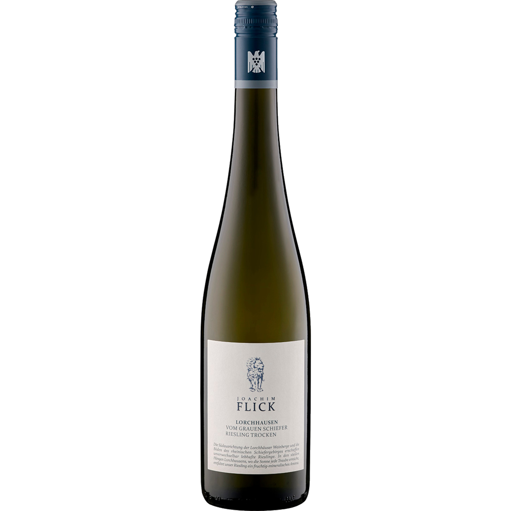 Flick Lorchhausen vom Grauen Schiefer Riesling, Trocken, Rheingau, Rheingau, 2023, Weißwein - Weißwein