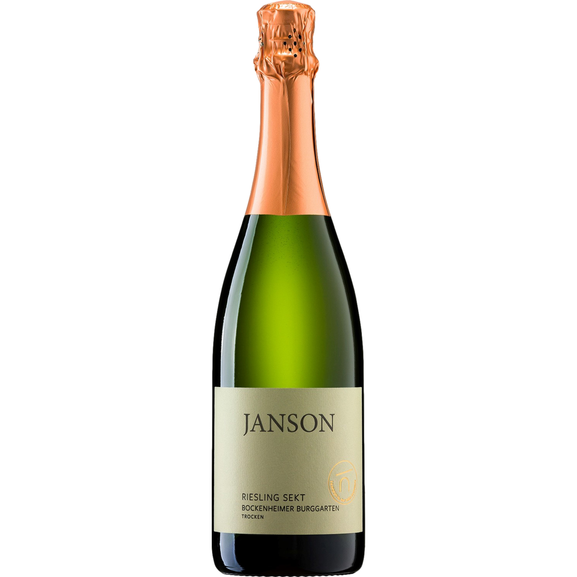 Schloss Janson Aus dem Burggarten Riesling Sekt, Trocken, Pfalz, Pfalz, 2019, Schaumwein