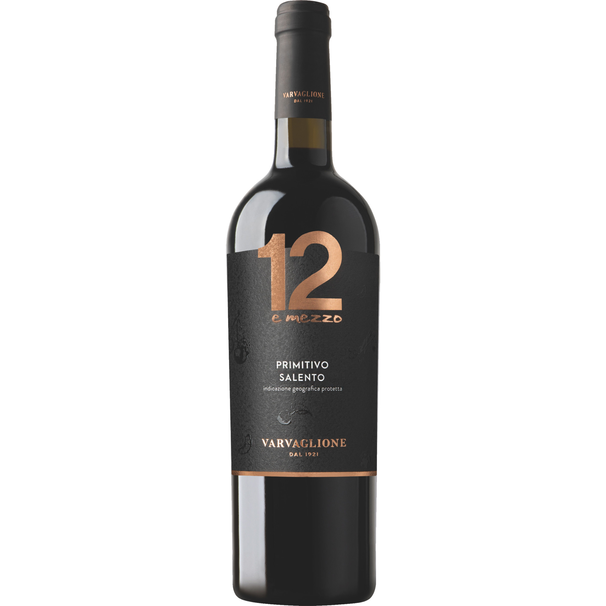 12 e mezzo Primitivo, Primitivo del Salento IGP, Apulien, 2022, Rotwein