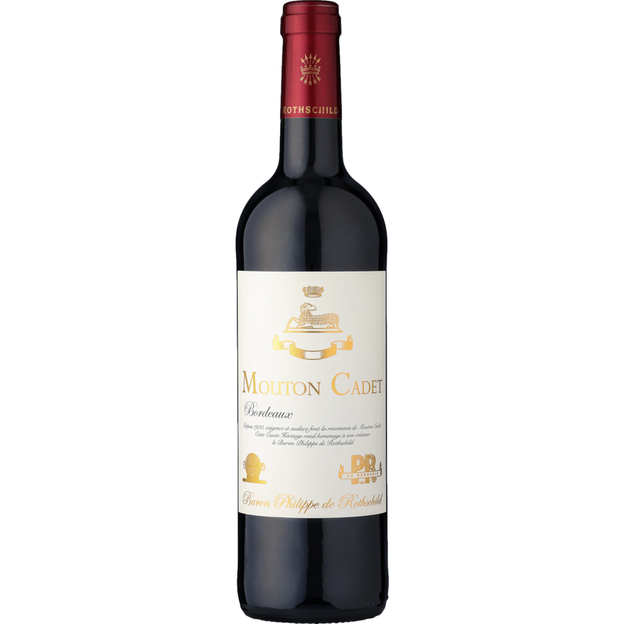 Mouton Cadet Héritage Bordeaux, Bordeaux AOP, Bordeaux, 2020, Rotwein - Rotwein