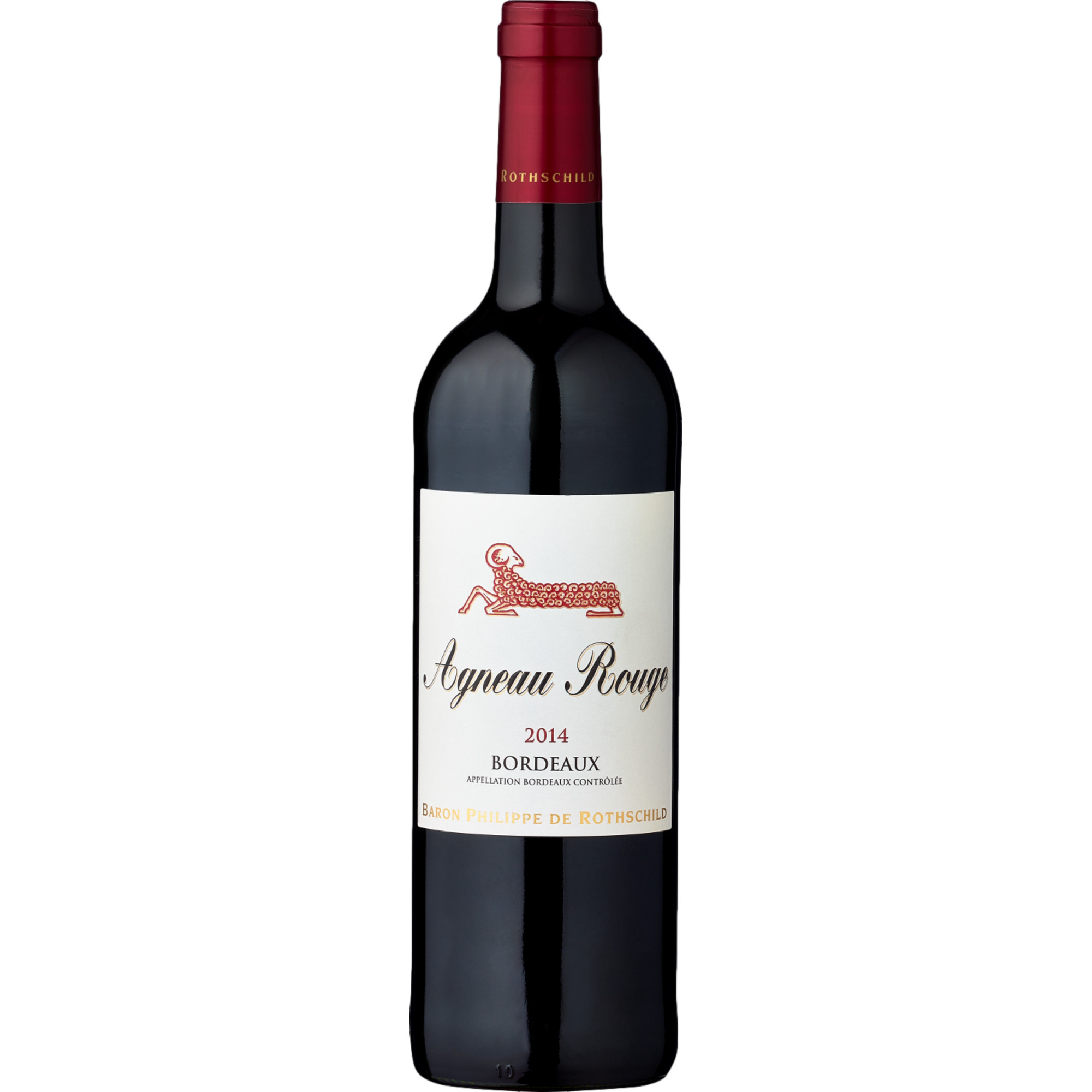 Agneau Bordeaux Rouge, Bordeaux AOP, Bordeaux, 2021, Rotwein - Rotwein