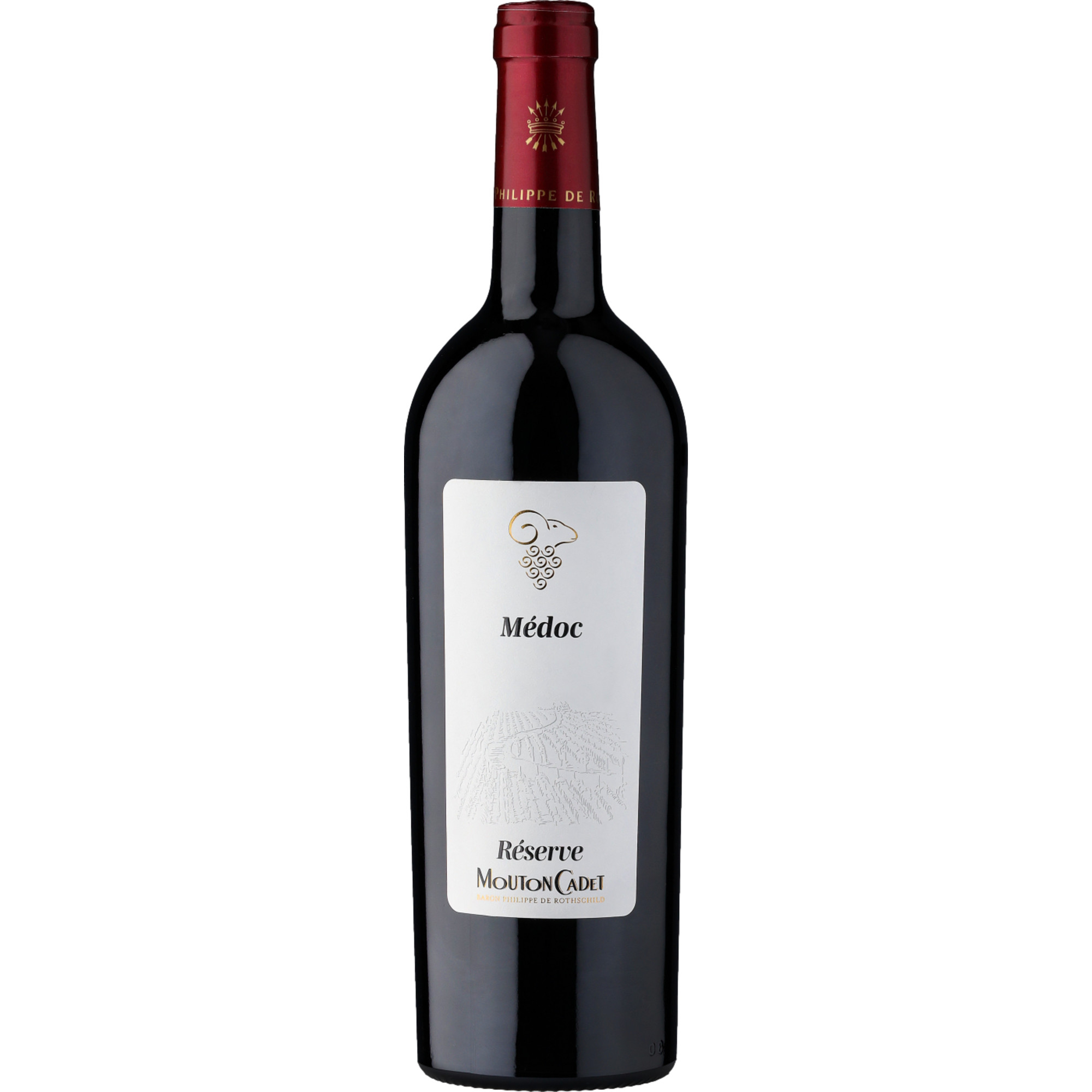 Mouton Cadet Médoc Réserve, Médoc AOP, Bordeaux, 2019, Rotwein - Rotwein