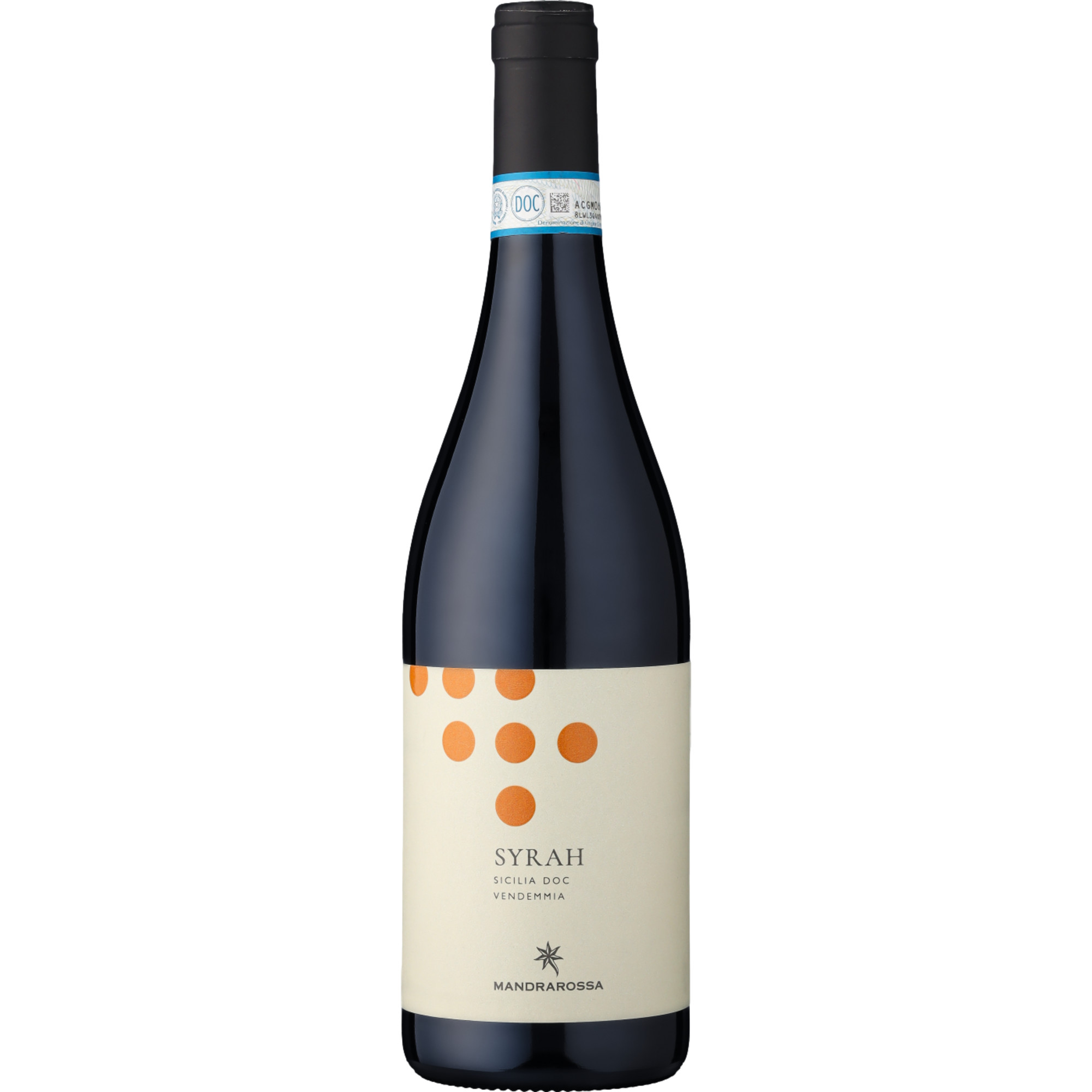 Mandrarossa Desertico Syrah, Sicilia DOC, Sizilien, 2022, Rotwein - Rotwein