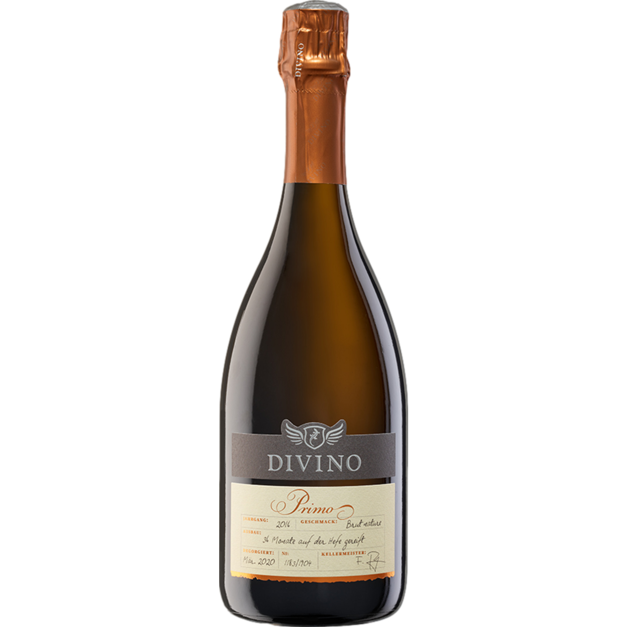Image of Divino Primo Sekt, Brut Nature, Franken, Franken, 2017, Schaumwein