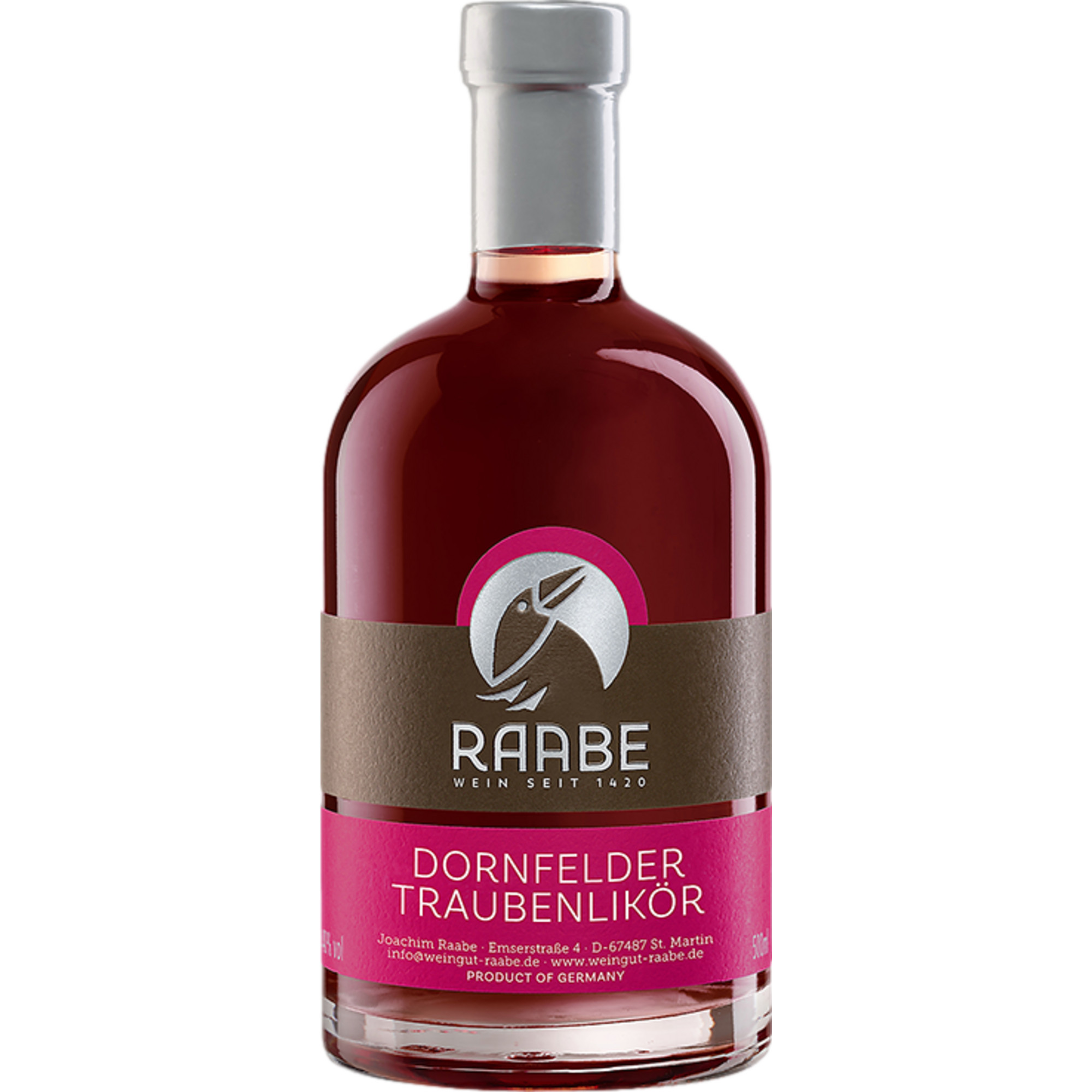 Image of Raabe´s Dornfelder Traubenlikör Pfälzer Geister, Deutschland, 0,5 L, 20 % Vol., Pfalz, Spirituosen