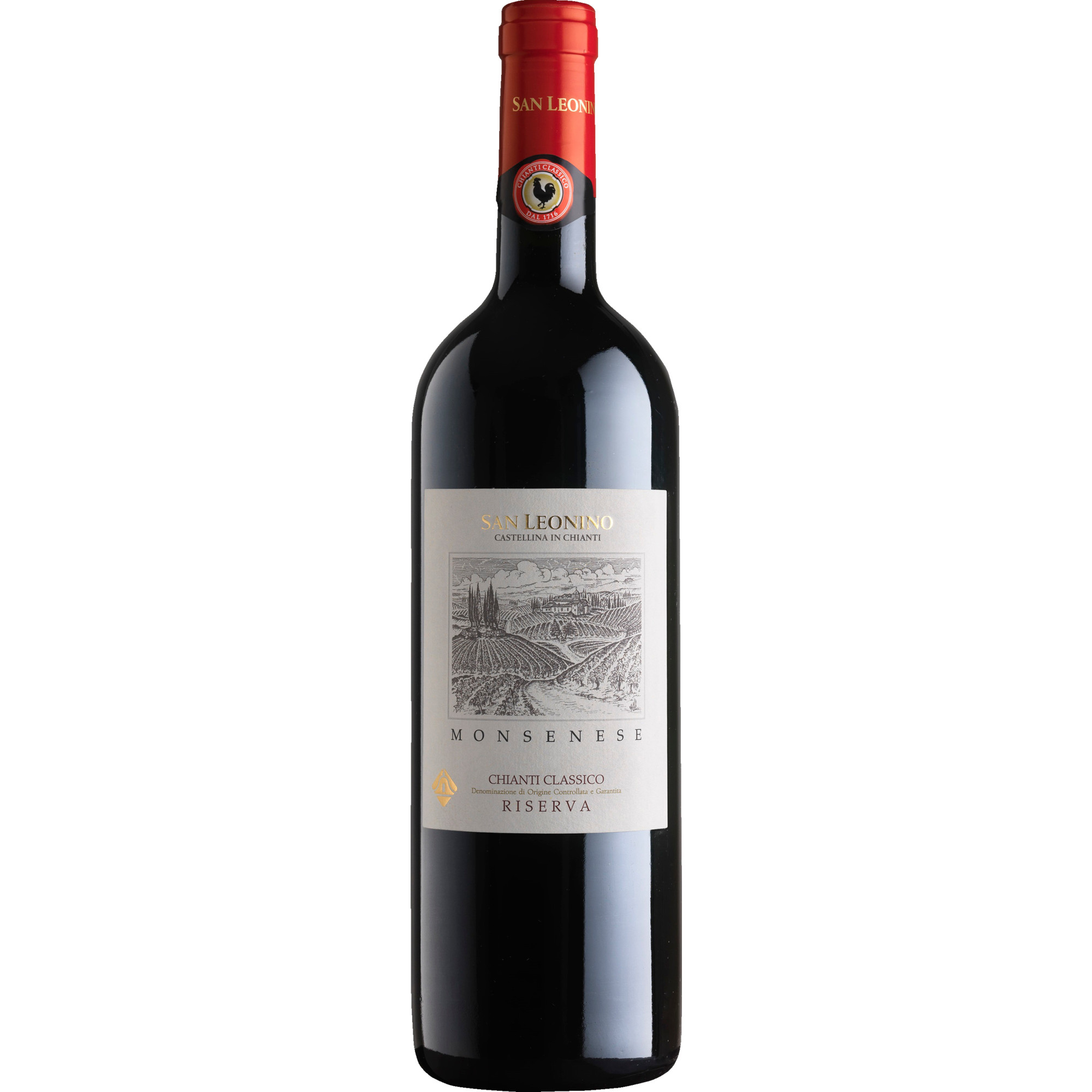 Image of San Leonino Monsenese Chianti Classico Riserva, Chianti Classico Riserva DOCG, Toskana, 2019, Rotwein