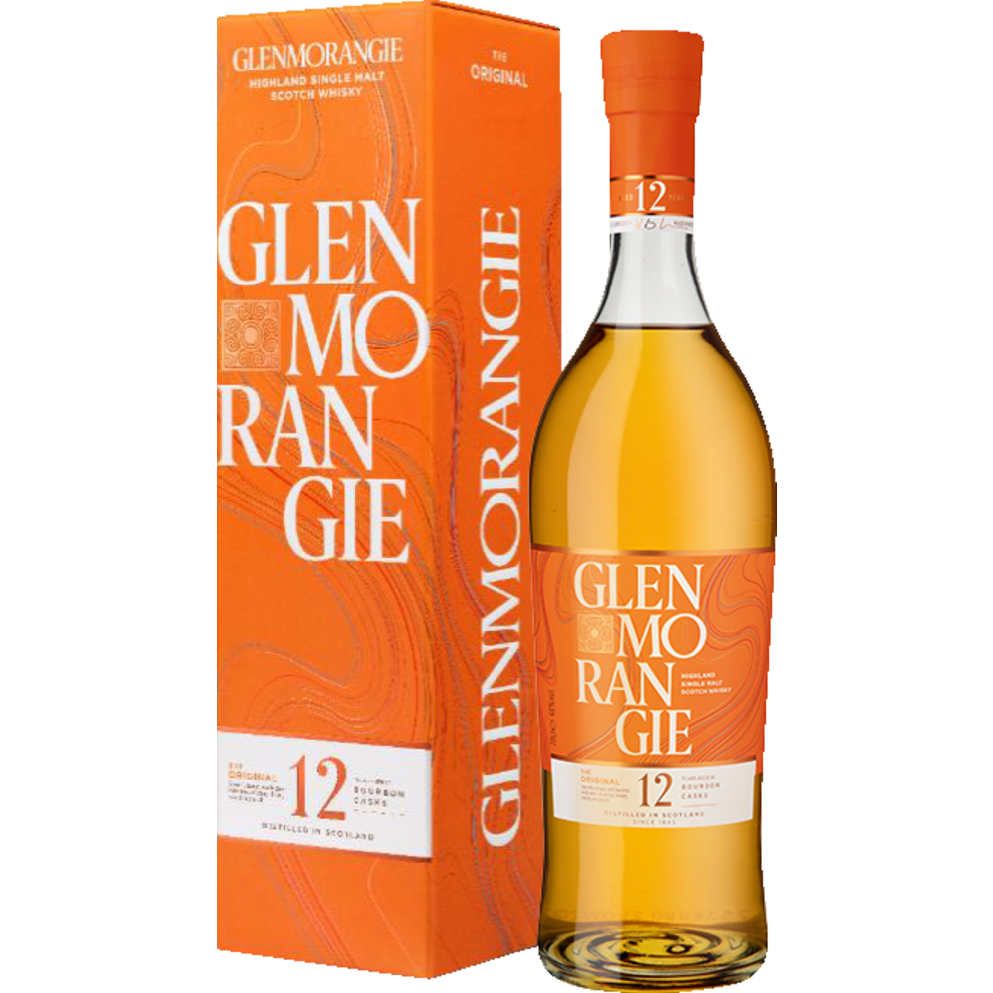 Glenmorangie 12 Years The Original Bourbon Casks, Highland Single Malt Scotch Whisky, 0,7 L, 40% Vol, Schottland, Spirituosen - Spirituosen