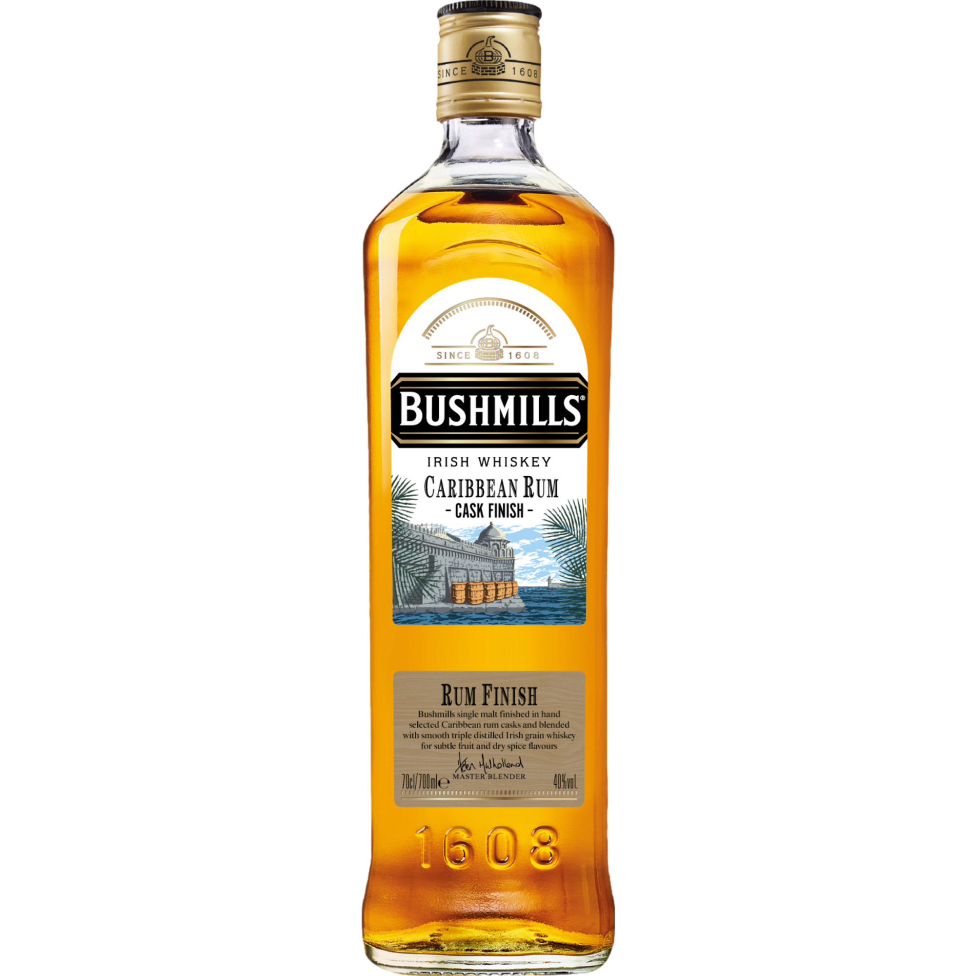 Bushmills Original Rum Cask Finish Whiskey, Irish Whiskey, 0,7 L, 40% Vol., Spirituosen - Spirituosen