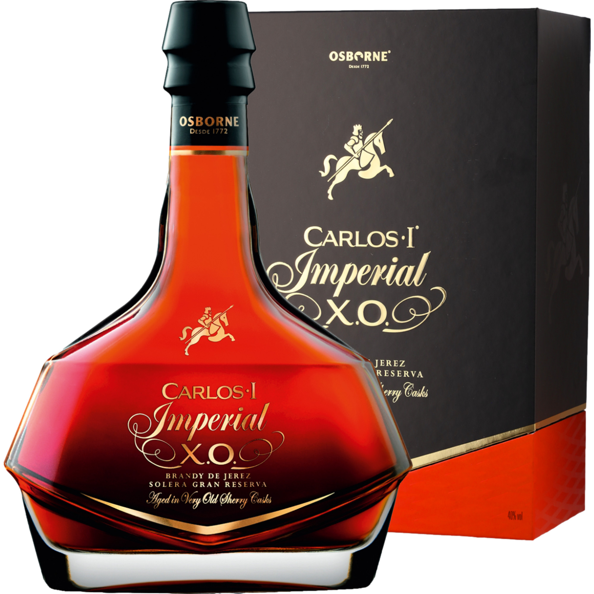 Image of Brandy »Carlos I Imperial X.O.« Solera Gran Reserva - 0,7 L. 0.7L 40% Vol. Brandy aus Spanien