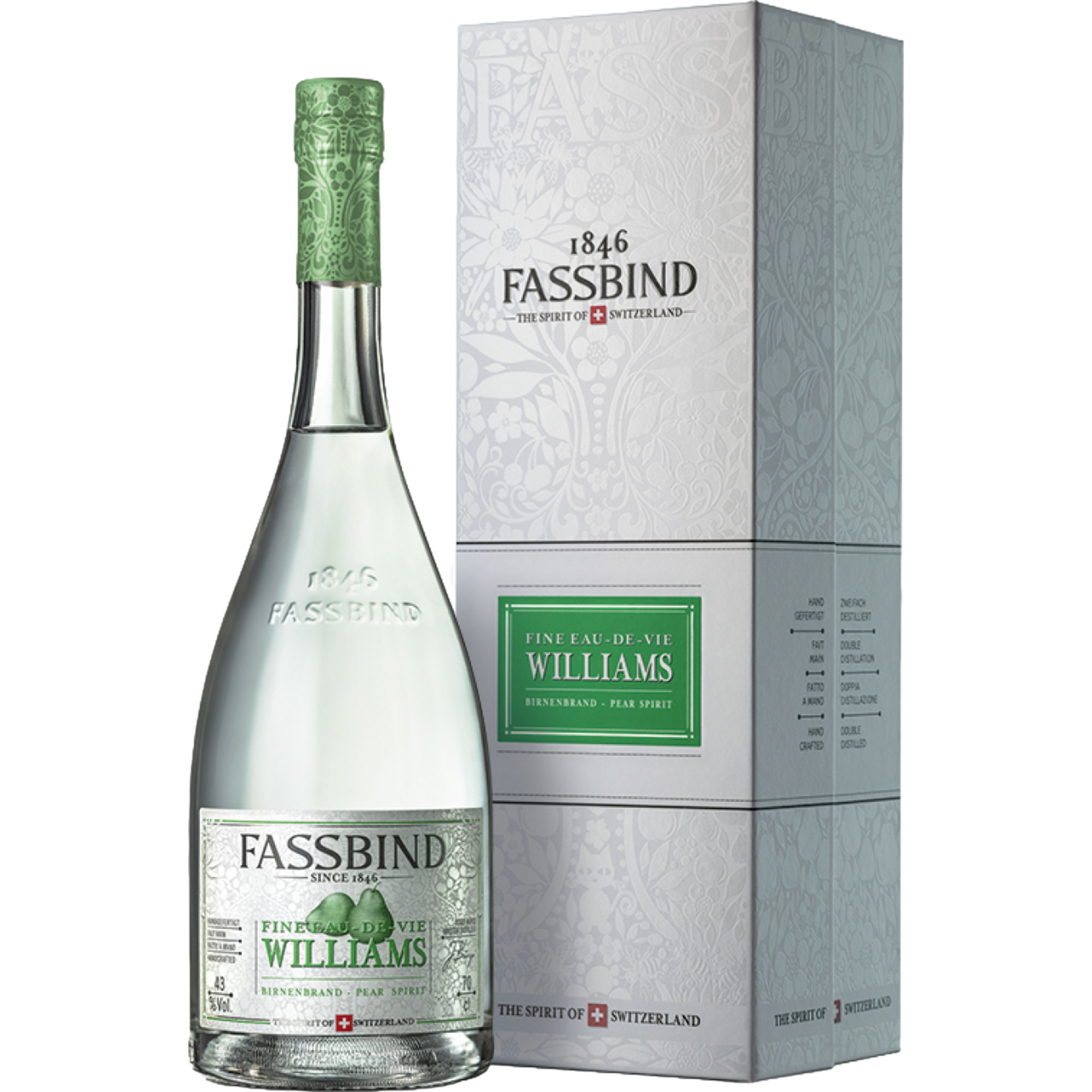 Image of Fassbind Eau de Vie Williams in Geschenkverpackung