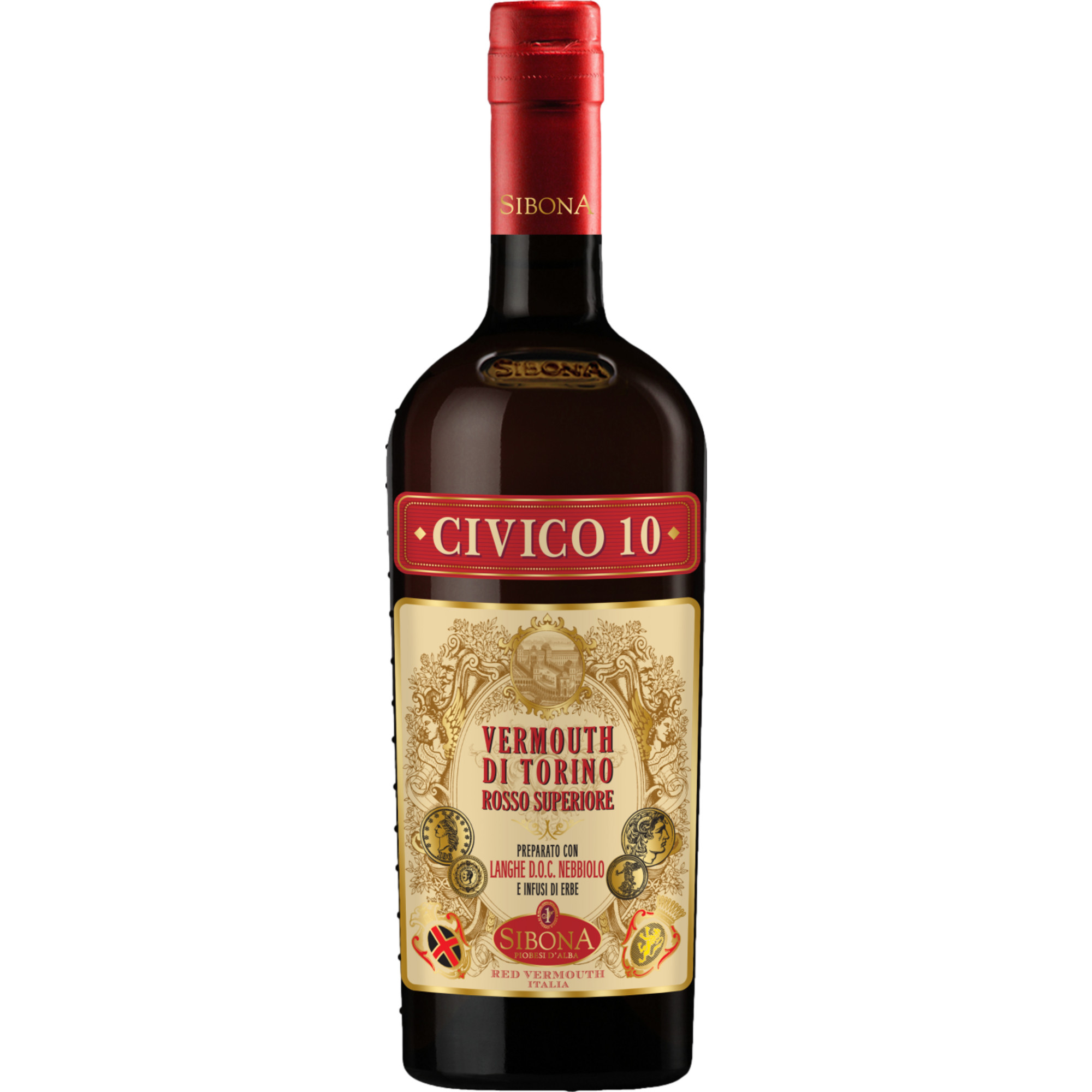 Image of Sibona Civico 10 Vermouth di Torino, Italien, 0,75 L, 18% Vol., Piemont, Spirituosen