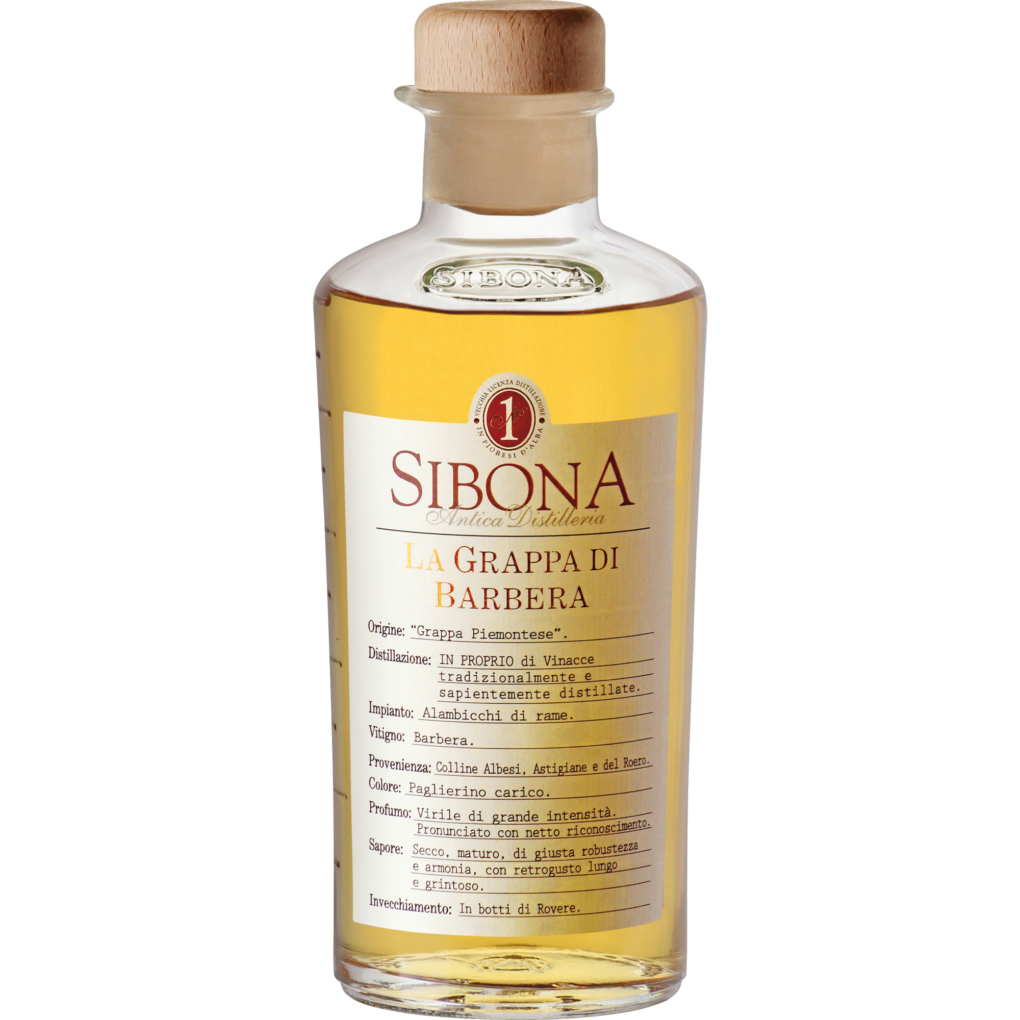 Image of Distillerria Sibona Grappa di Barbera 50cl