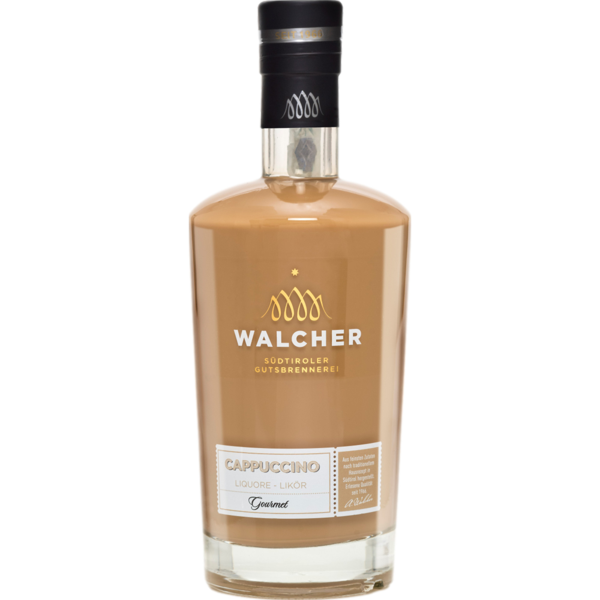 Walcher Cappuccino Likör, Italien, 0,7 L, 17% Vol., Spirituosen