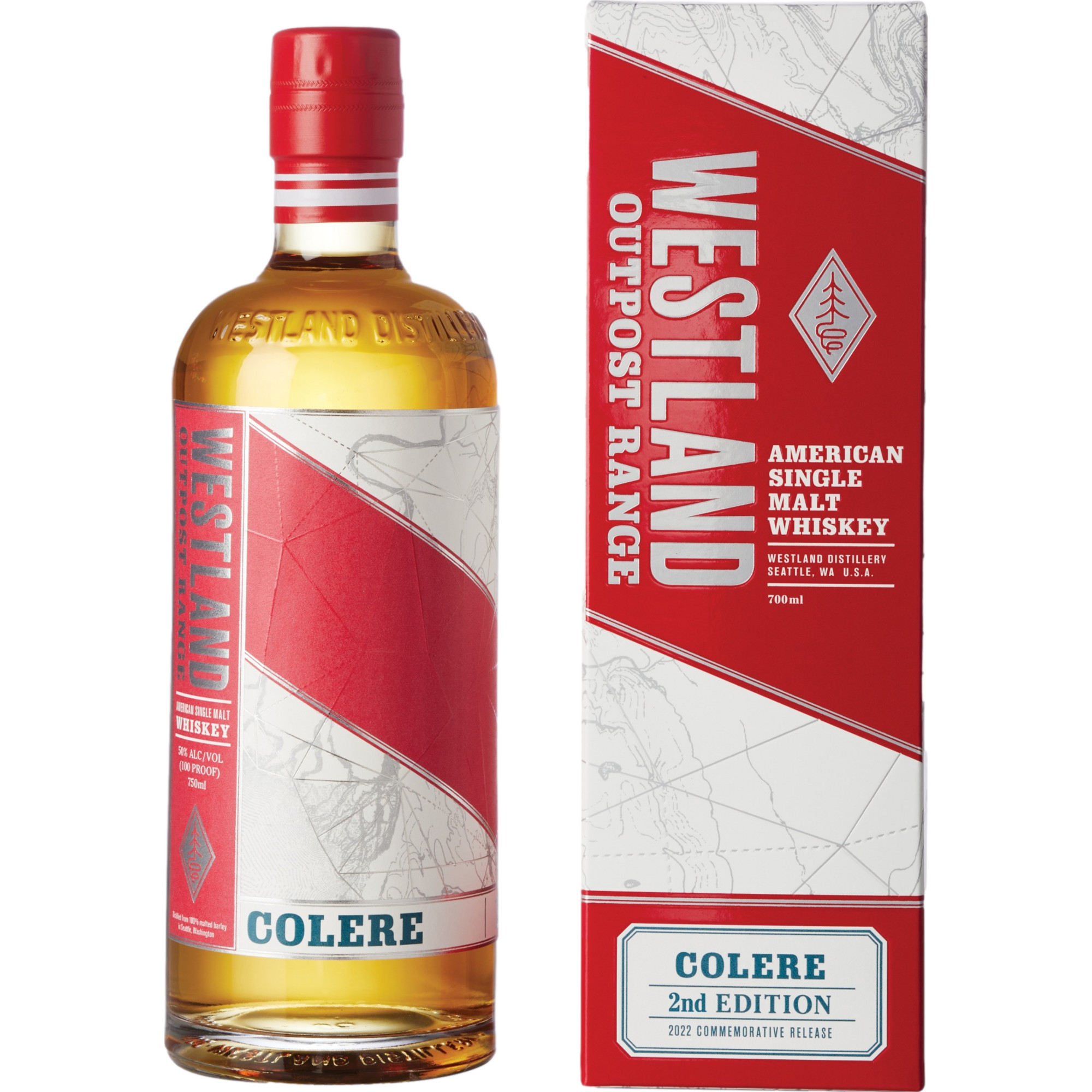 Westland Colere 2nd Edition Whiskey, USA Whiskey, 0,7 L, 50% Vol., in Geschenketui, Spirituosen - Spirituosen