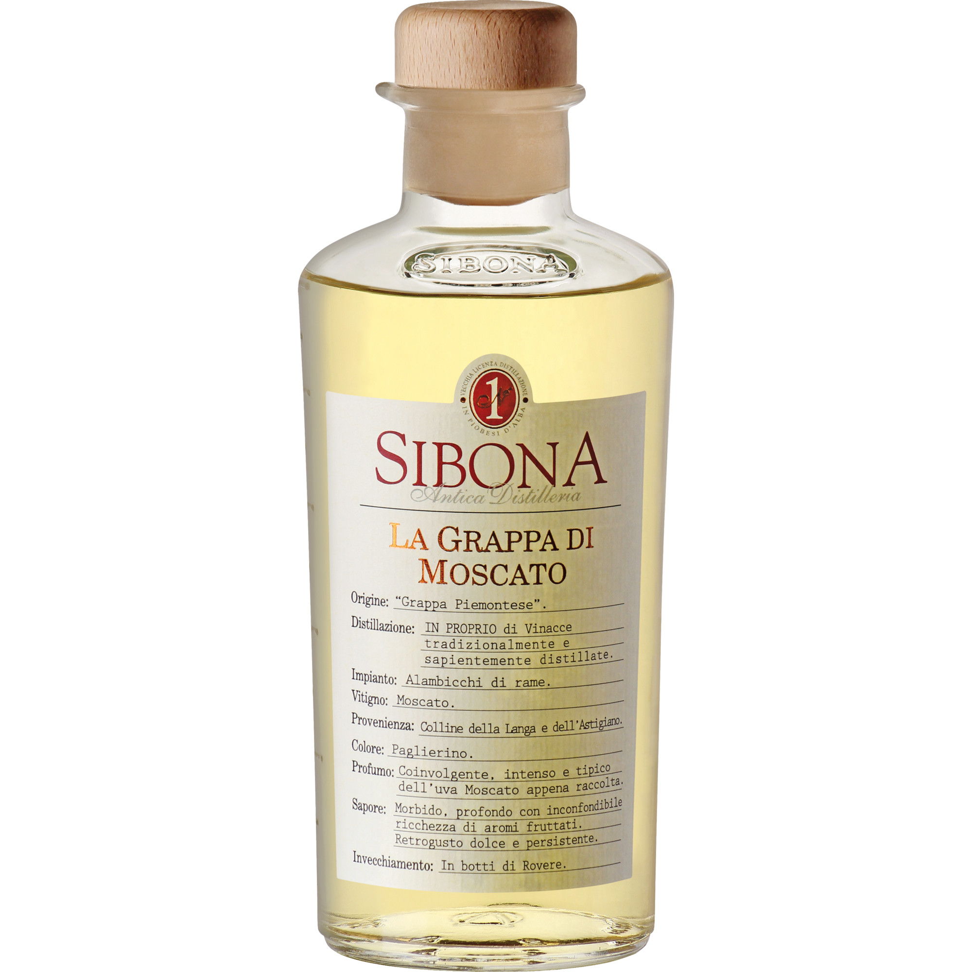 Image of Distillerria Sibona Grappa di Moscato 50cl