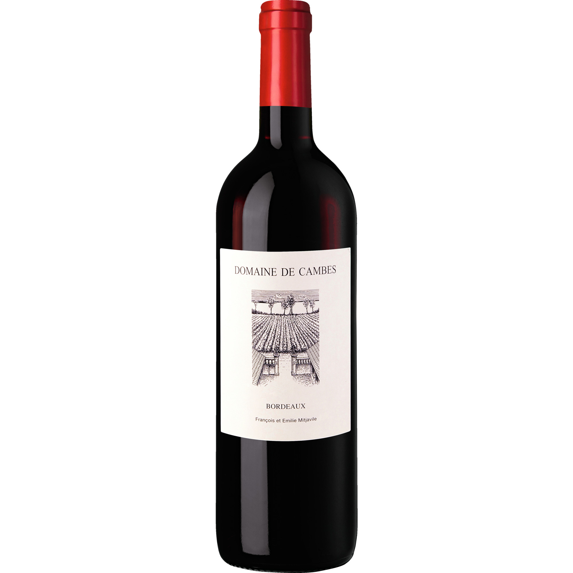 Domaine de Cambes, Bordeaux AOP, Bordeaux, 2022, Rotwein