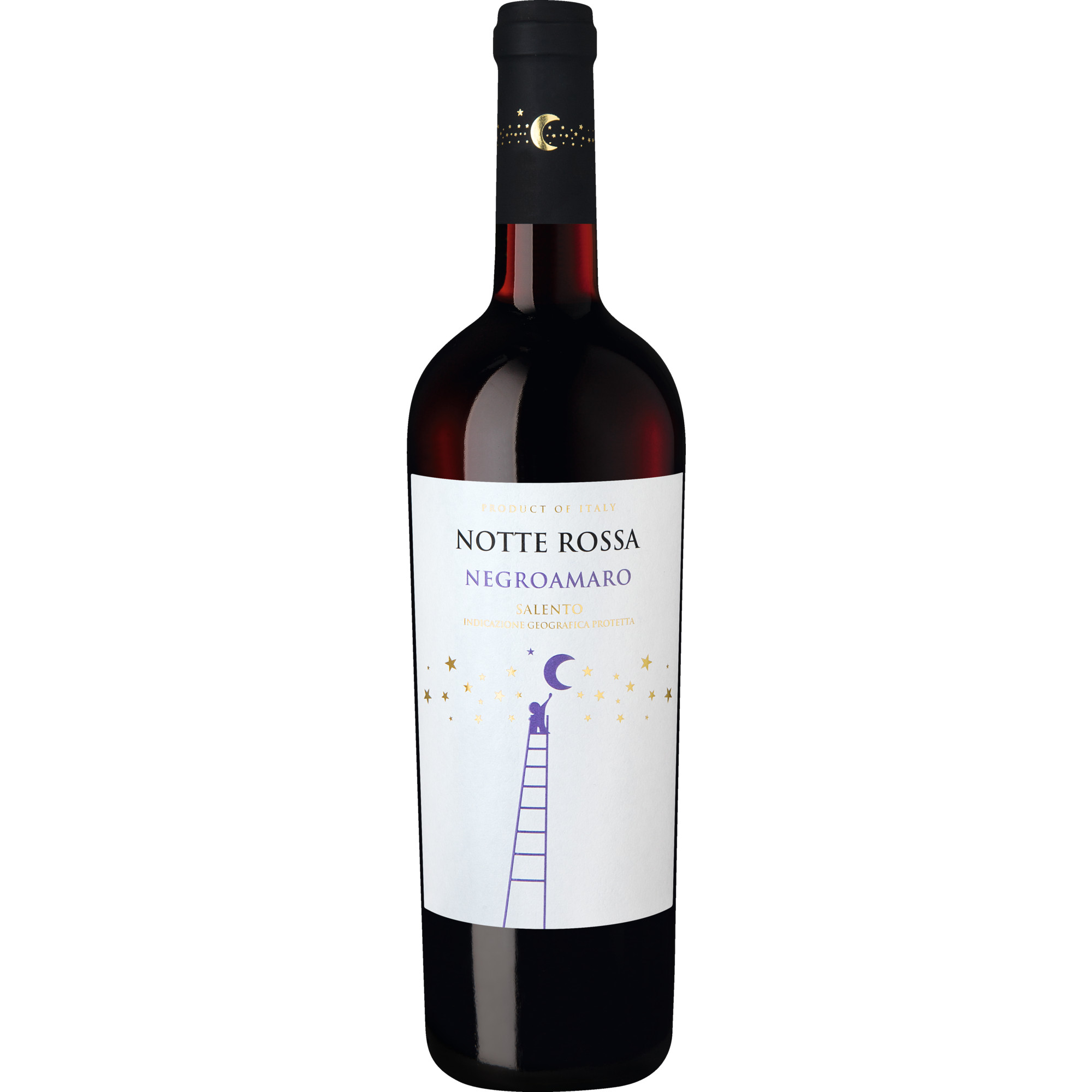 Notte Rossa Negroamaro, Salento IGP, Apulien, 2023, Rotwein - Rotwein