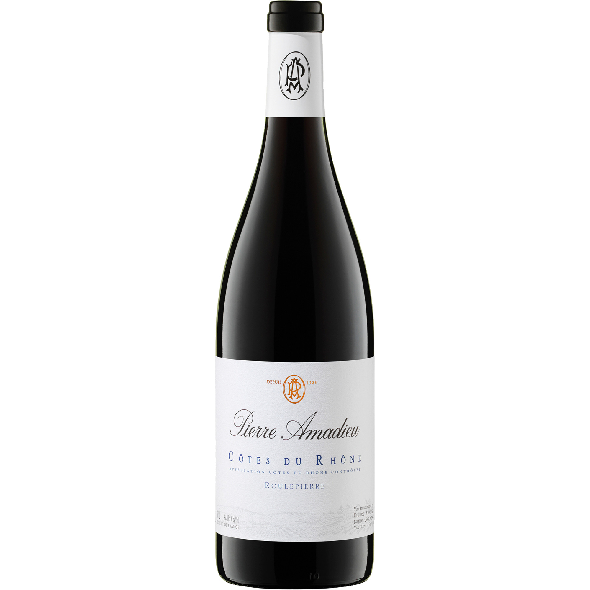 Pierre Amadieu Roulpierre, Côtes du Rhône AOP, Rhône, 2021, Rotwein - Rotwein