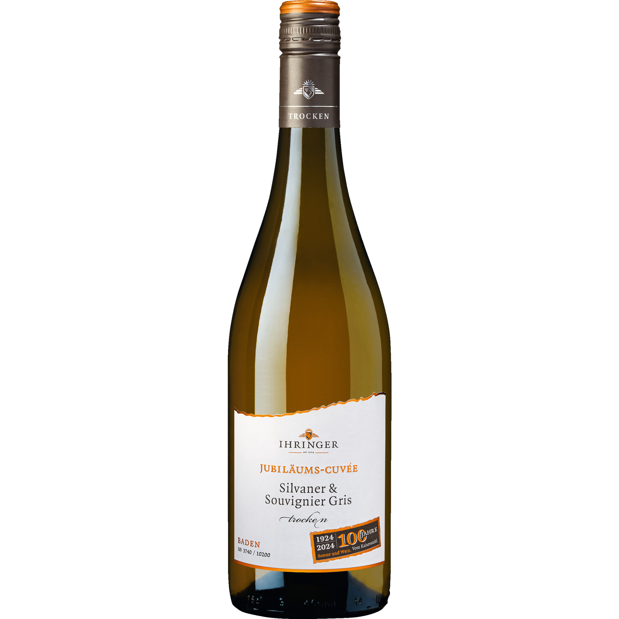 Silvaner Souvignier Gris Jubiläums Cuvée QbA, Trocken, Baden, Baden, 2023, Weißwein