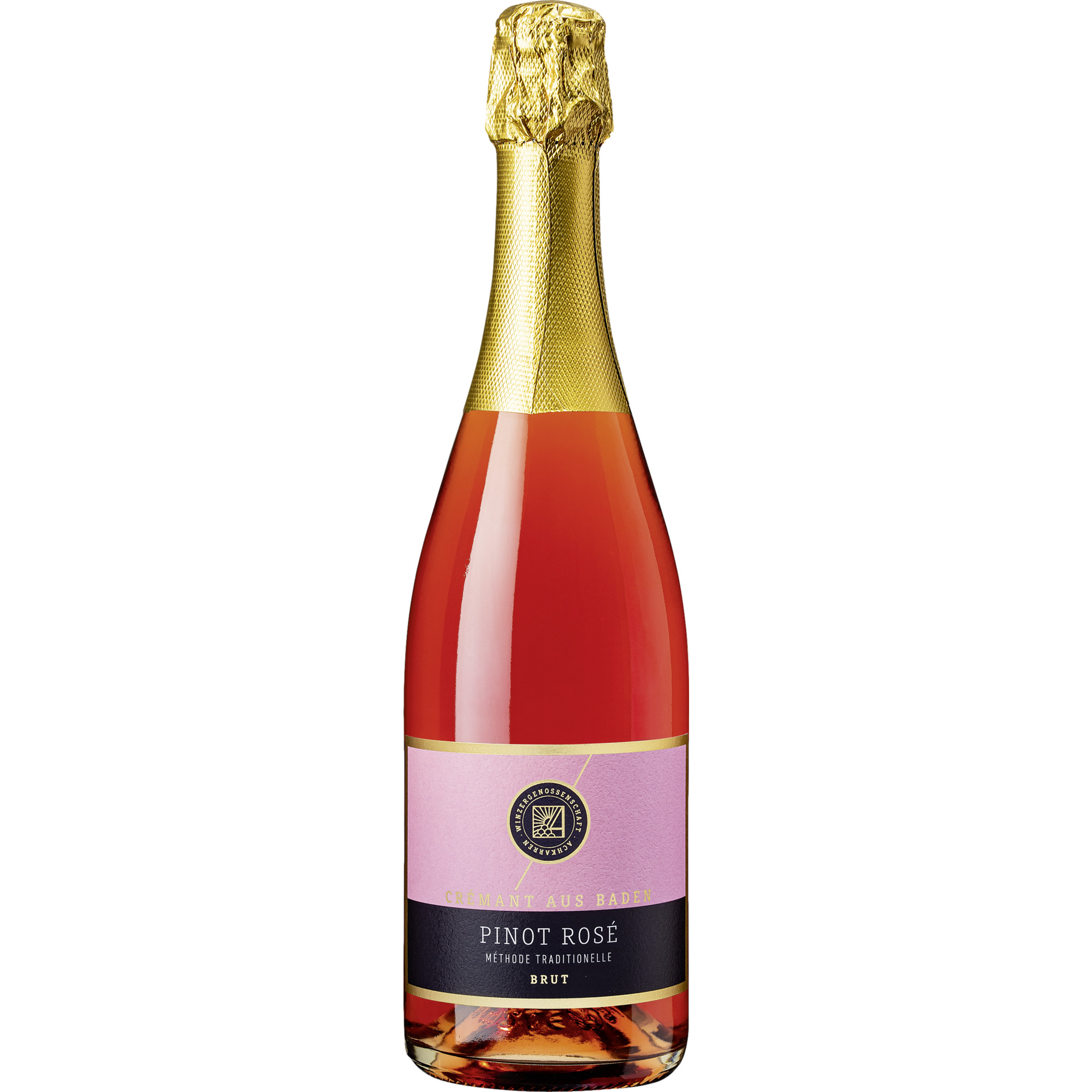Image of Achkarrer Winzer Crémant Pinot Rosé Sekt, Brut, Baden, Baden, 2022, Schaumwein