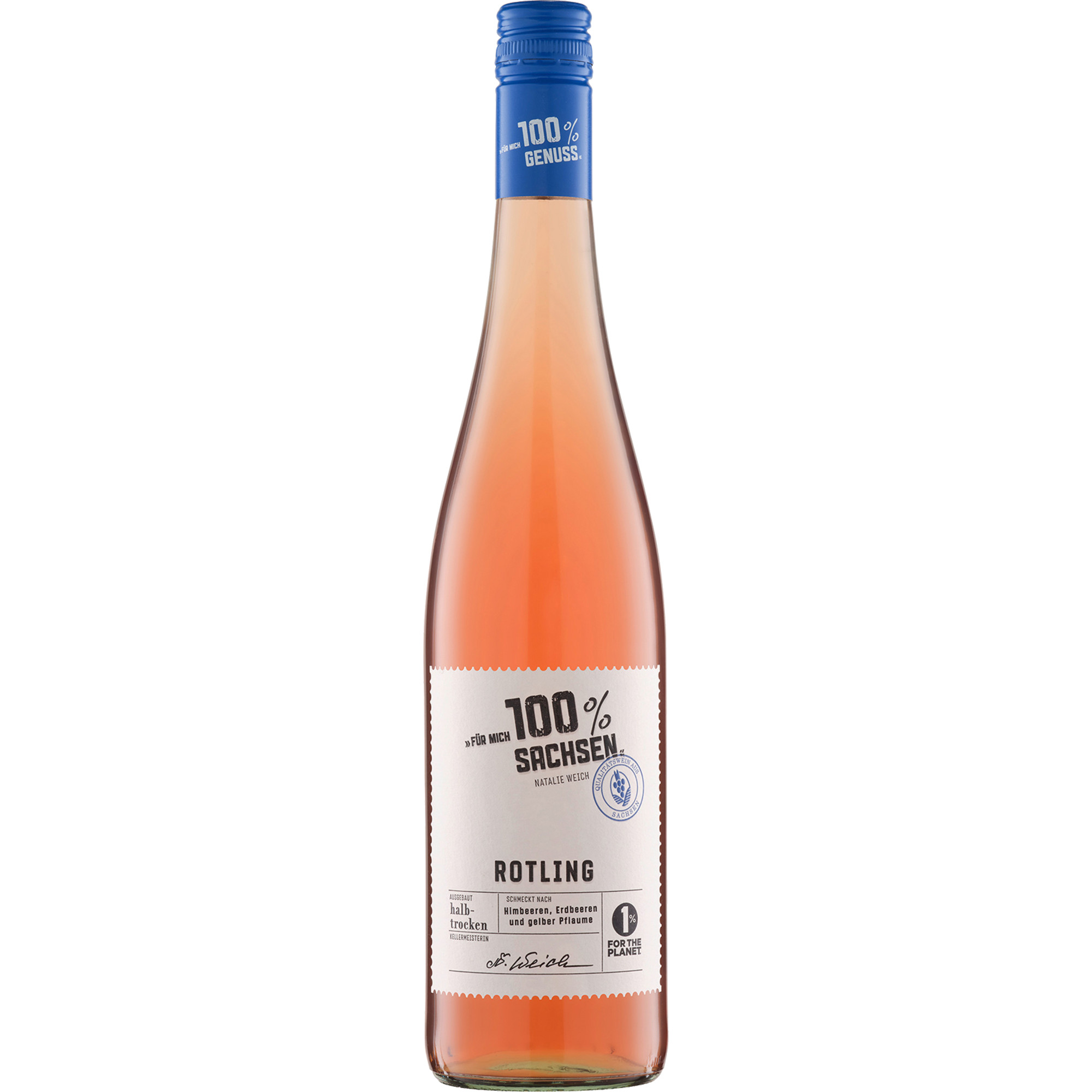 Für mich 100% Rotling, Halbtrocken, Sachsen, Sachsen, 2023, Roséwein