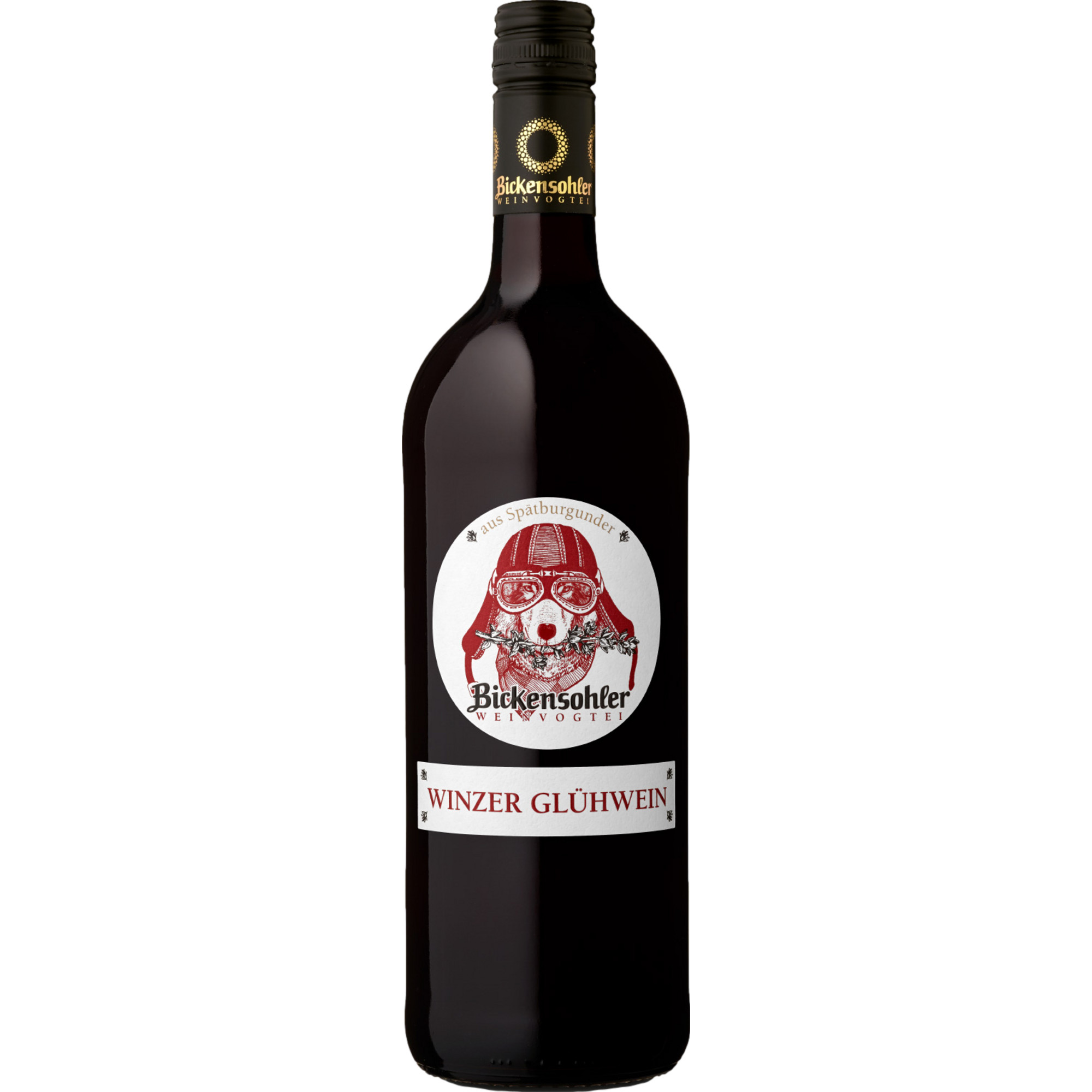 Bickensohler Winzerglühwein Spätburgunder, Aromatisiertes weinhaltiges Getränk, 1 Liter, Baden, Rotwein - Rotwein