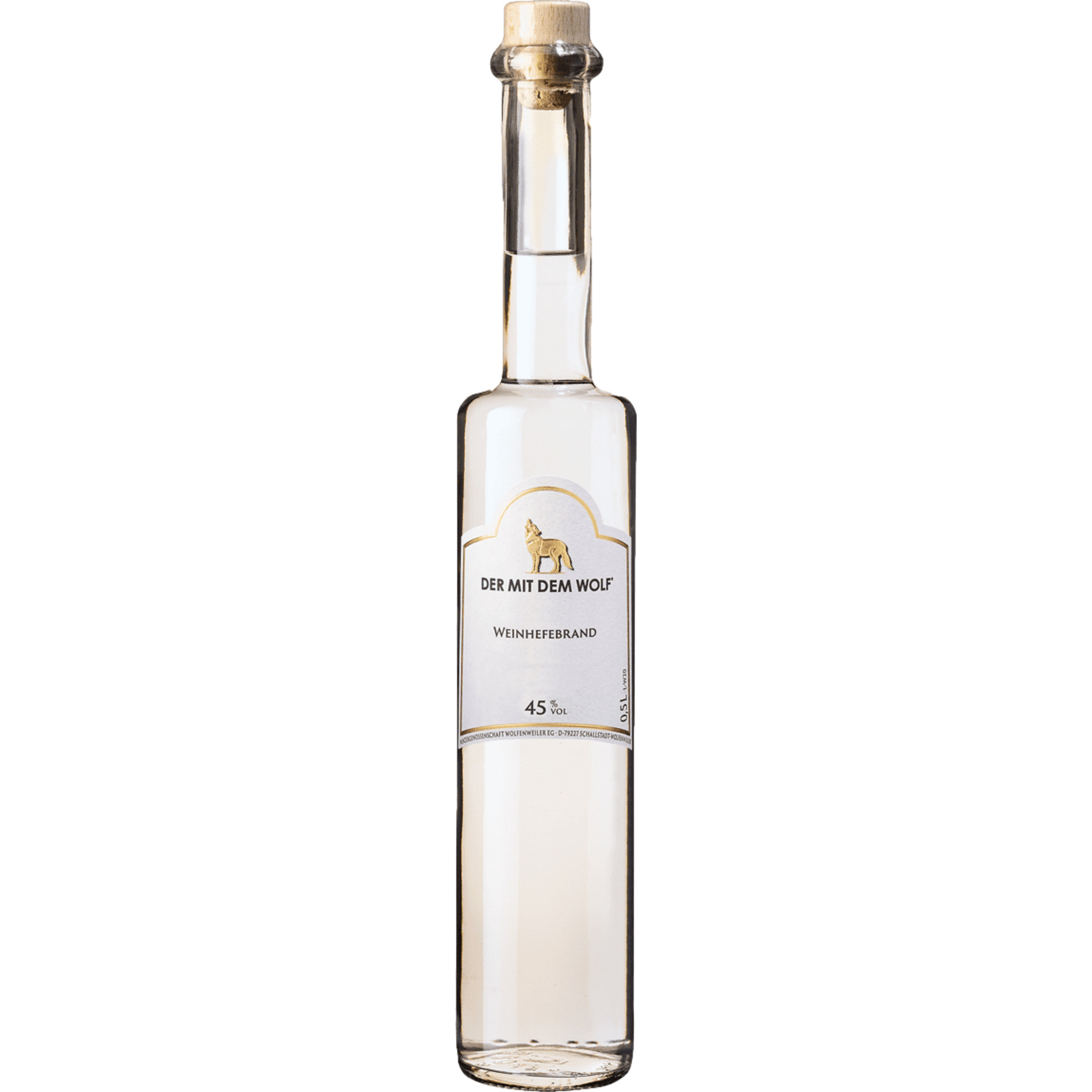 Wolfenweiler Weinhefebrand, Deutschland, 0,5 L, 45% Vol., Baden, Spirituosen - Spirituosen