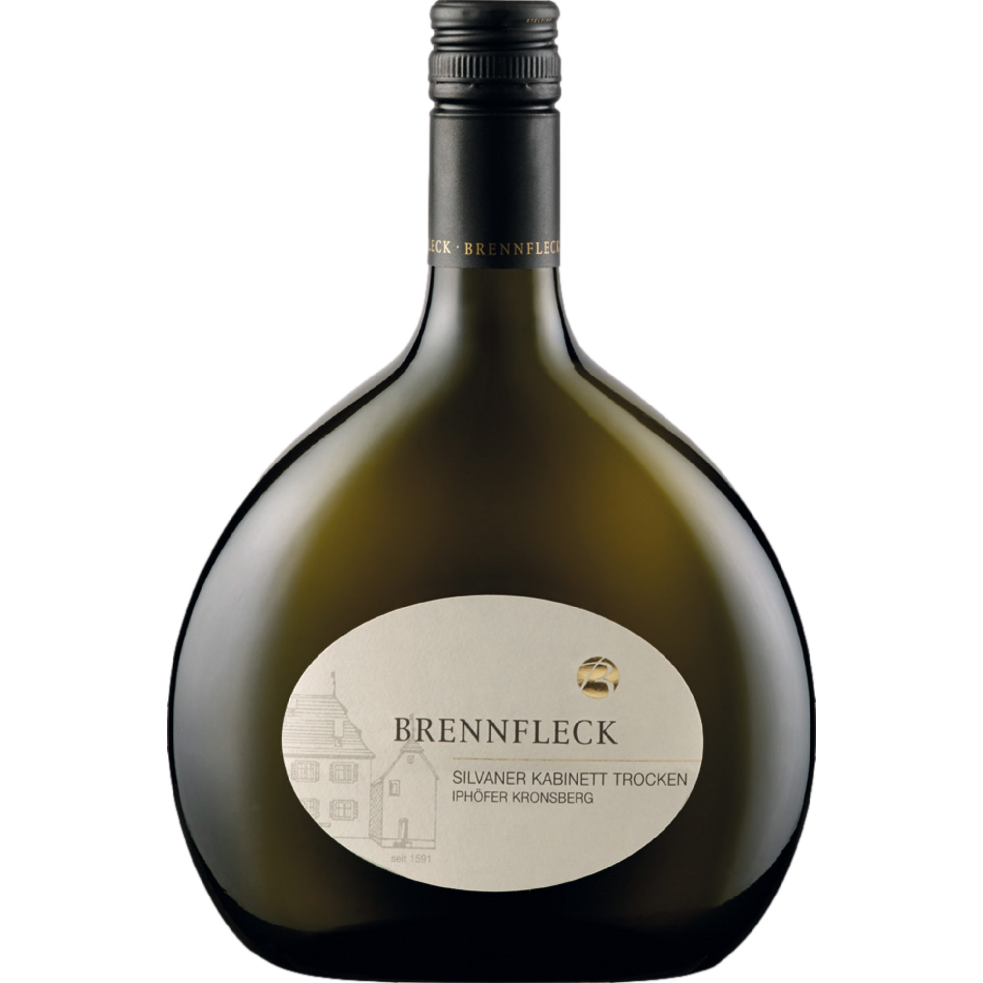 Brennfleck Iphöfer Kronsberg Silvaner QbA, Trocken, Franken, Franken, 2023, Weißwein - Weißwein