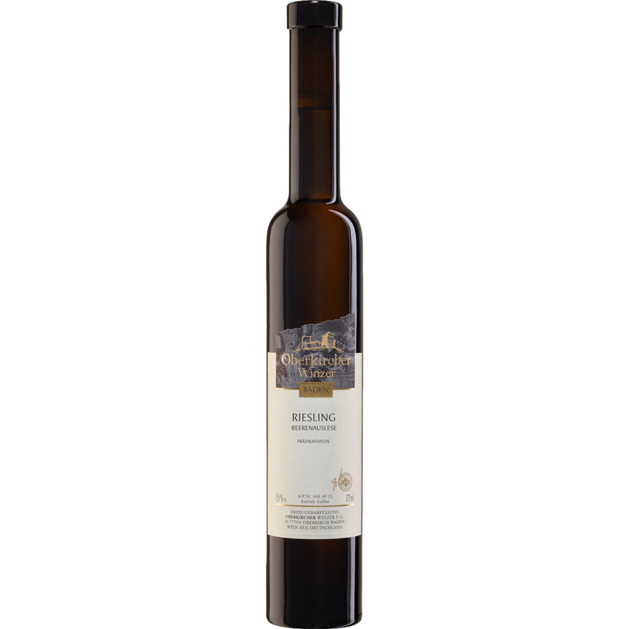 Image of Oberkircher Riesling Beerenauslese, Edelsüß, Baden, 0,375 L, Baden, 2015, Weißwein