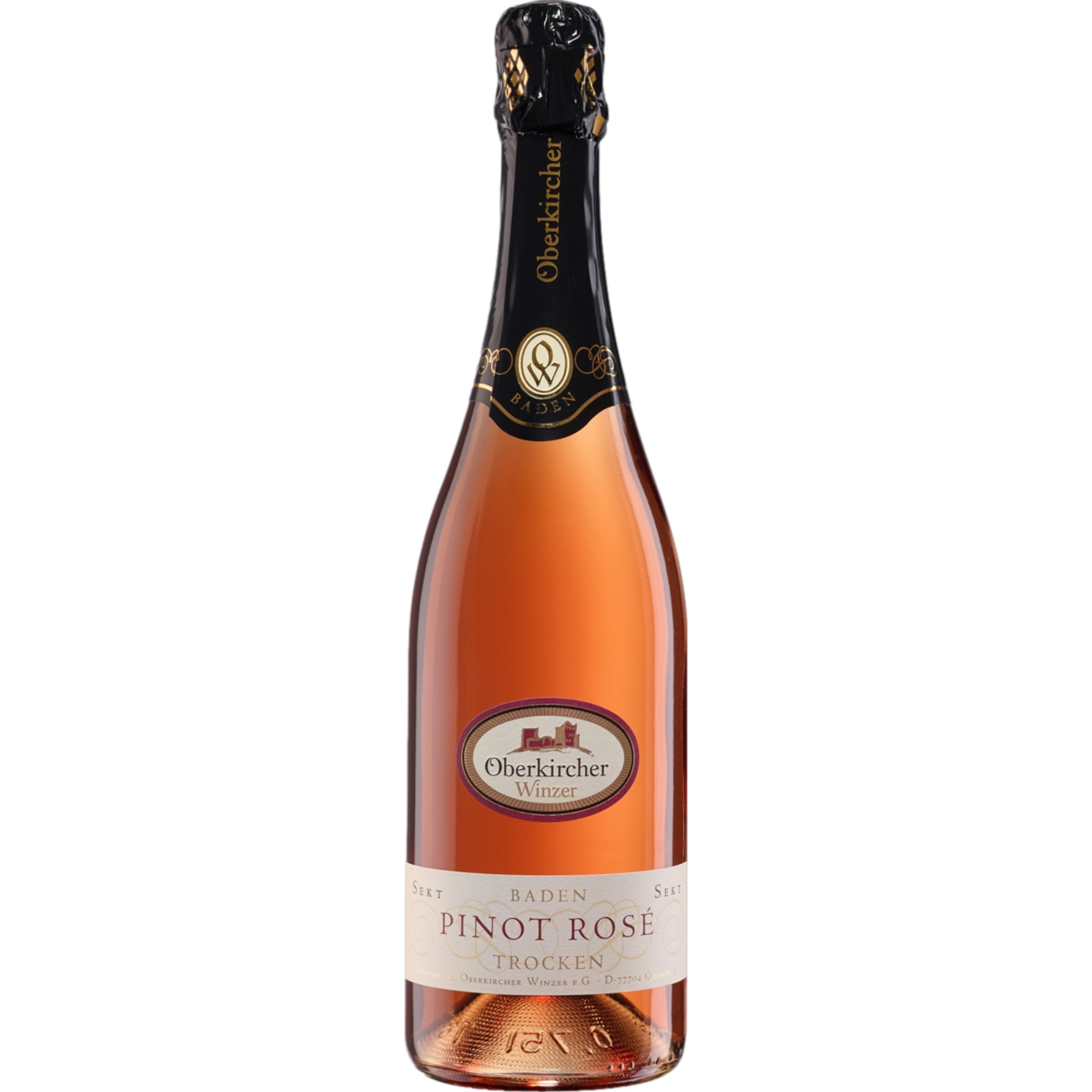 Oberkircher Pinot Sekt Rosé, Trocken, Baden, Baden, 2022, Schaumwein - Sekt & Crémant