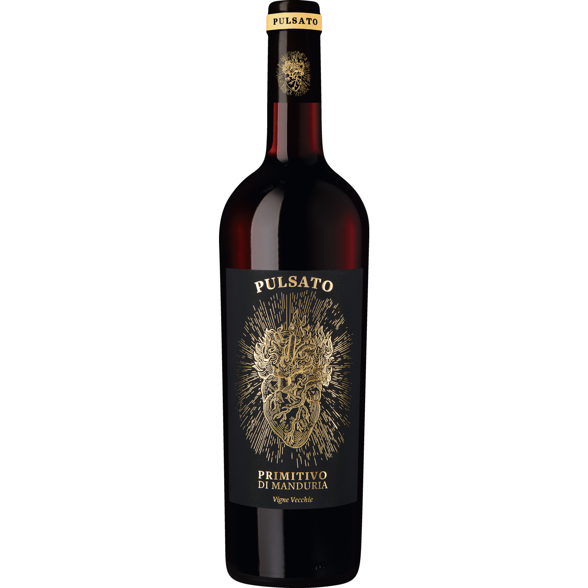 Image of Pulsato Primitivo di Manduria Vigne Vecchie, Primitivo di Manduria DOC, Apulien, 2024, Rotwein