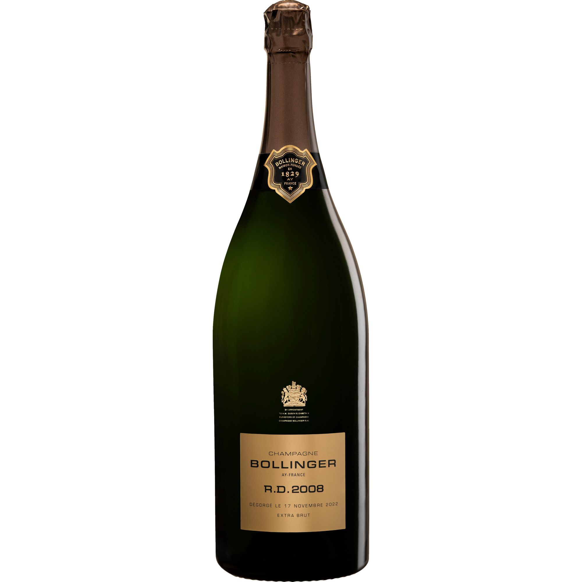 Image of Champagne Bollinger R.D., Extra Brut, Champagne AC, 3L, Holzkiste, Champagne, 2008, Schaumwein