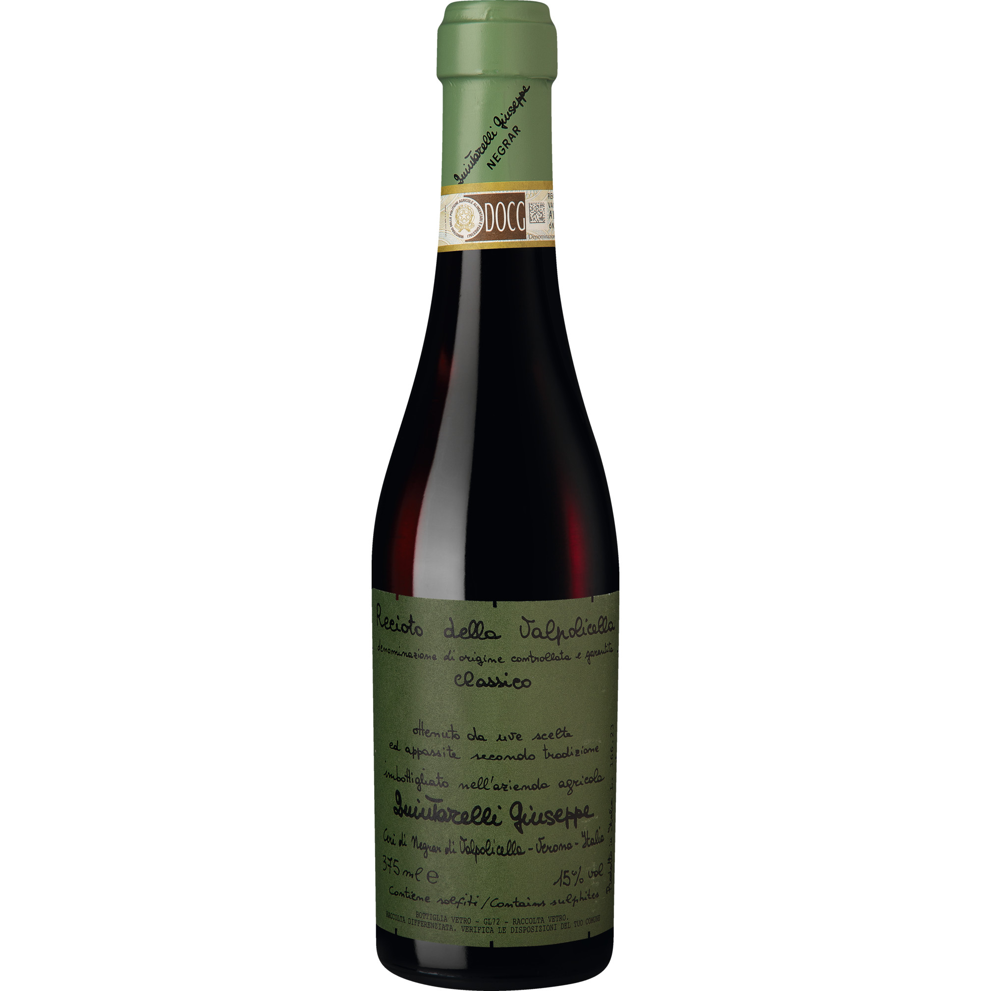 Quintarelli Recioto della Valpolicella, Valpolicella DOC Classico, 0,375 L, Venetien, 2015, Rotwein