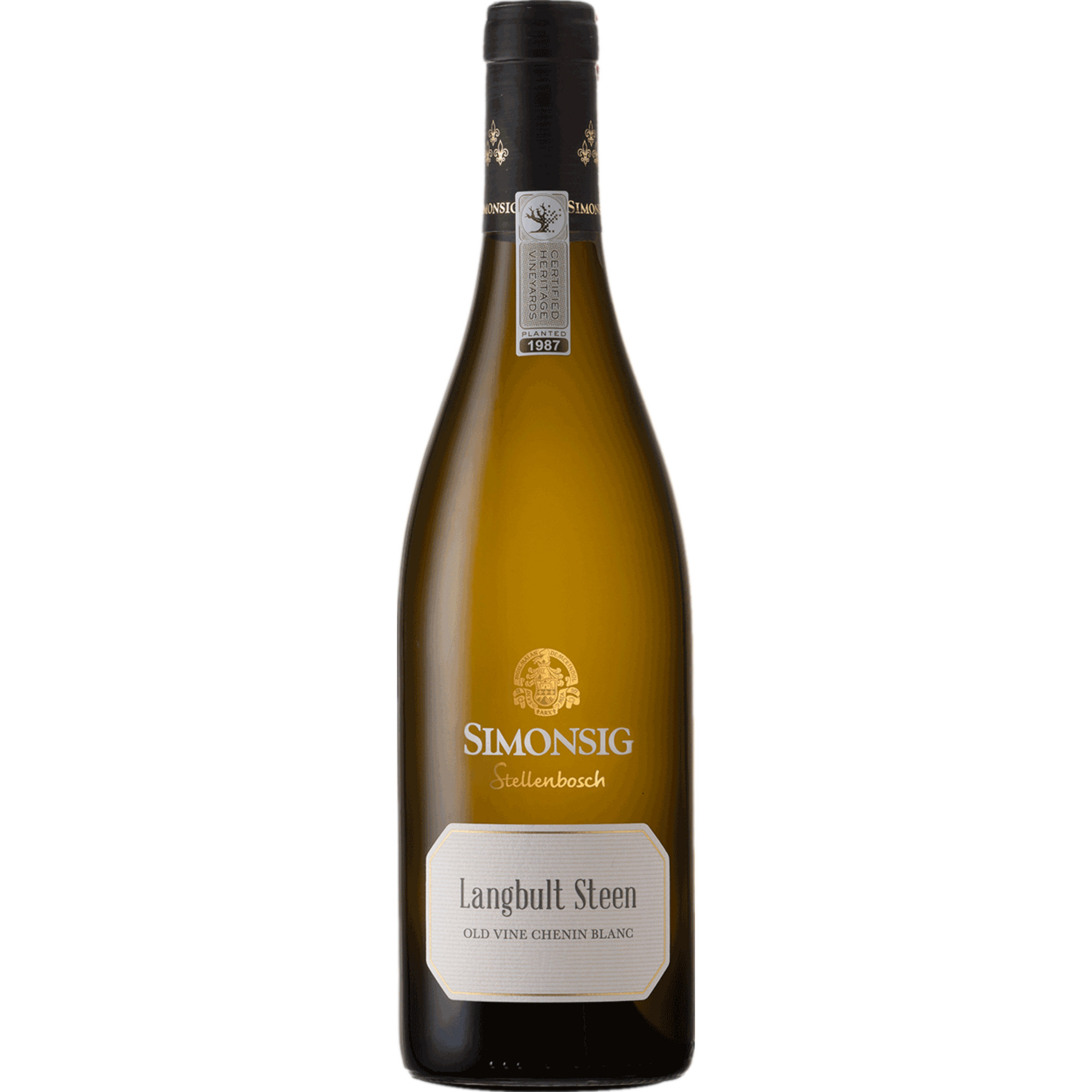 Image of Simonsig Langbult Steen Old Vine Chenin Blanc, WO Stellenbosch, Western Cape, 2023, Weißwein