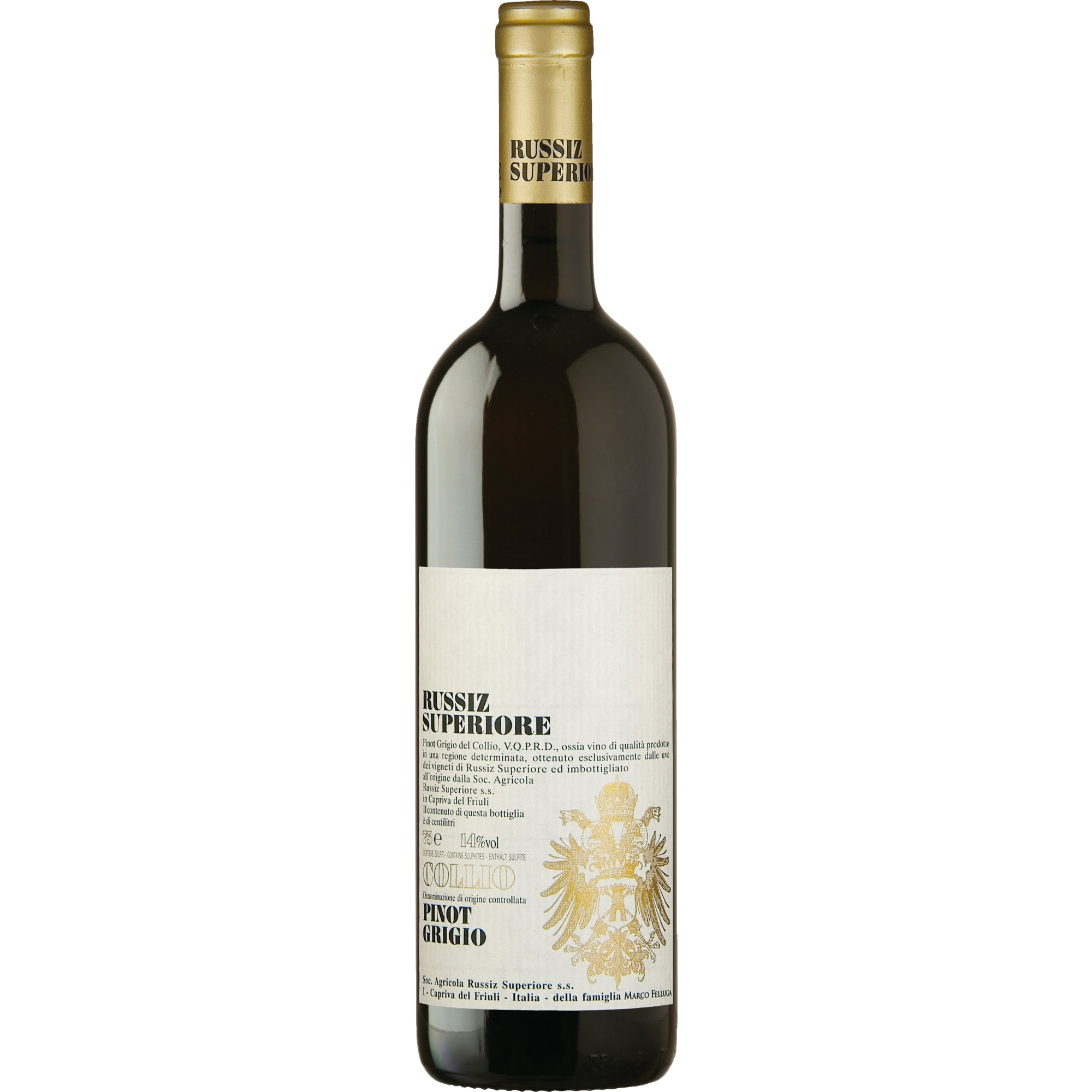Collio Pinot Grigio Russiz, Collio DOC, Friaul, 2023, Weißwein