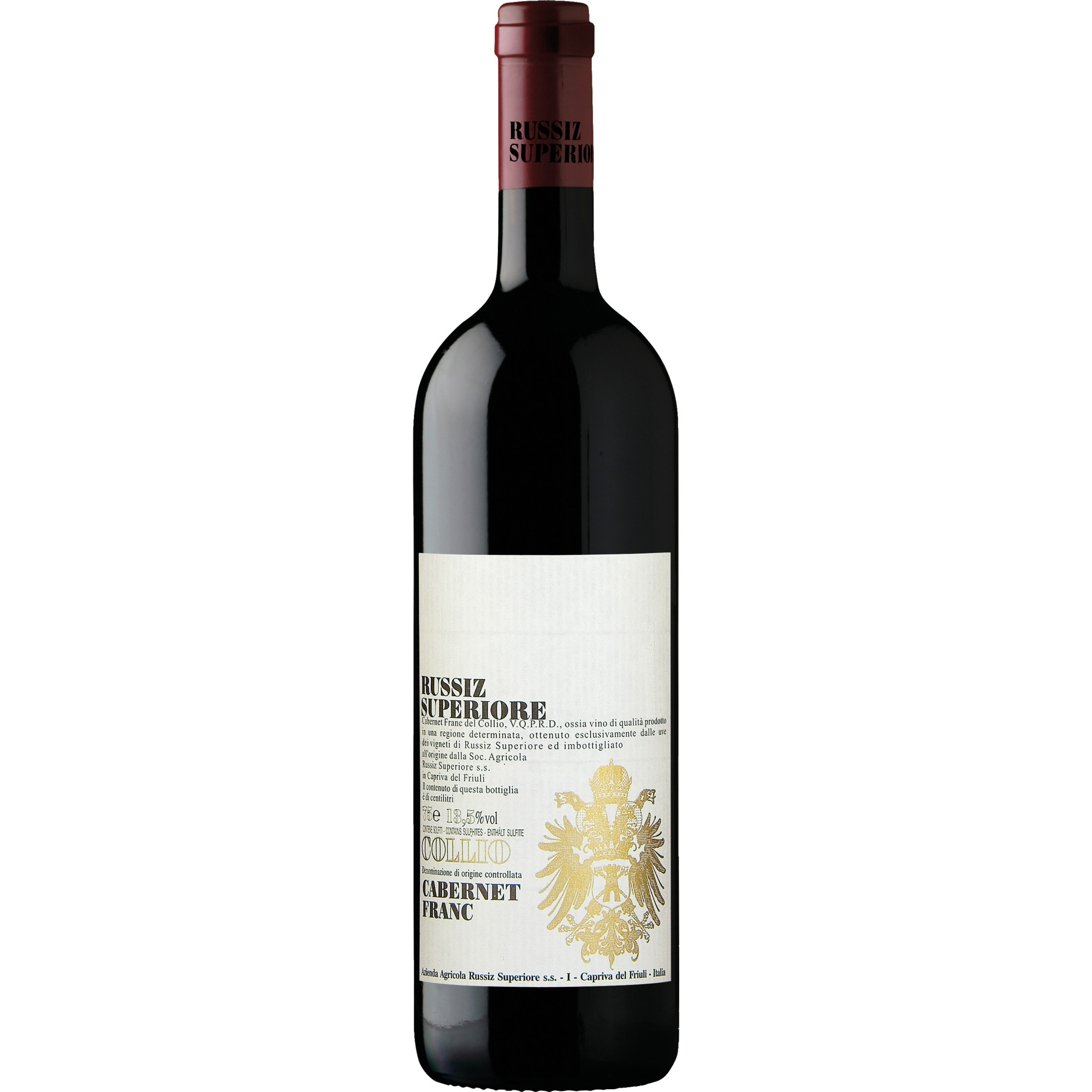 Cabernet Franc Russiz, Collio DOC, Friaul, 2023, Rotwein