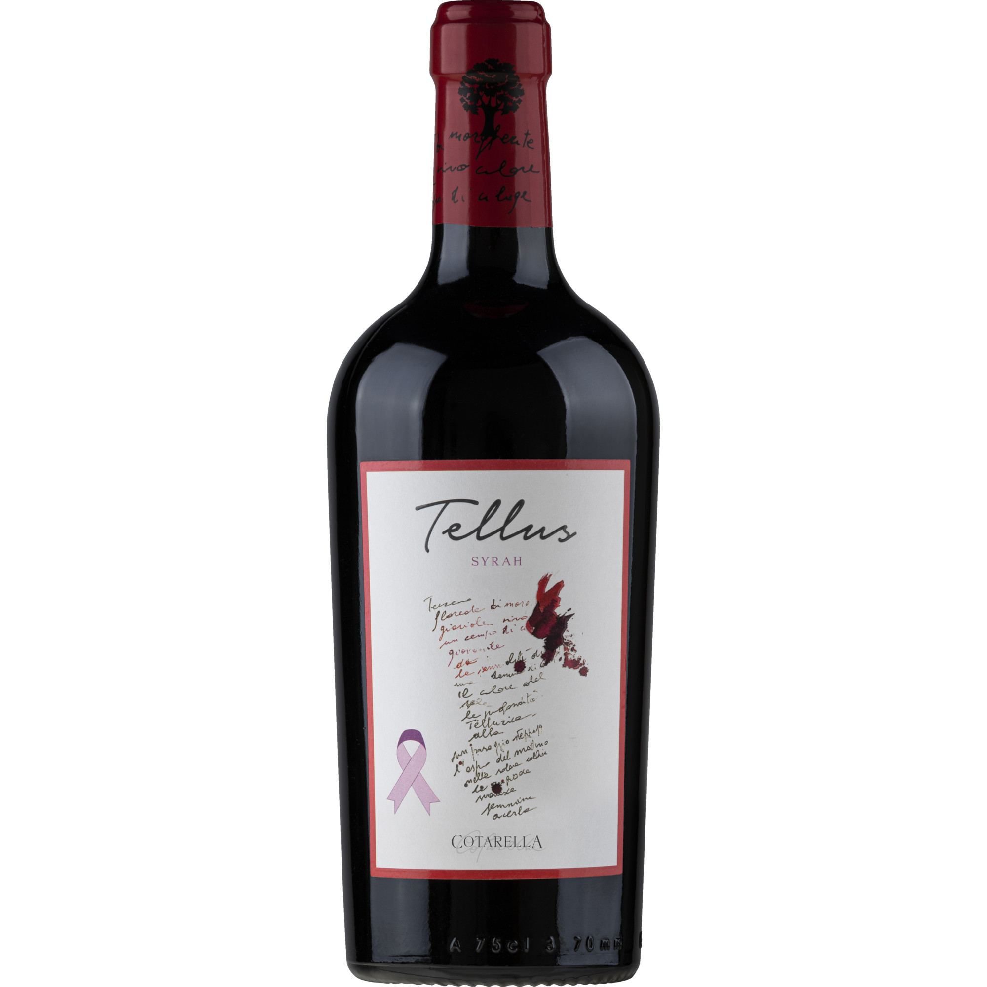 Tellus Syrah Lazio, Vino Rosso Umbria IGP, Umbrien, 2022, Rotwein