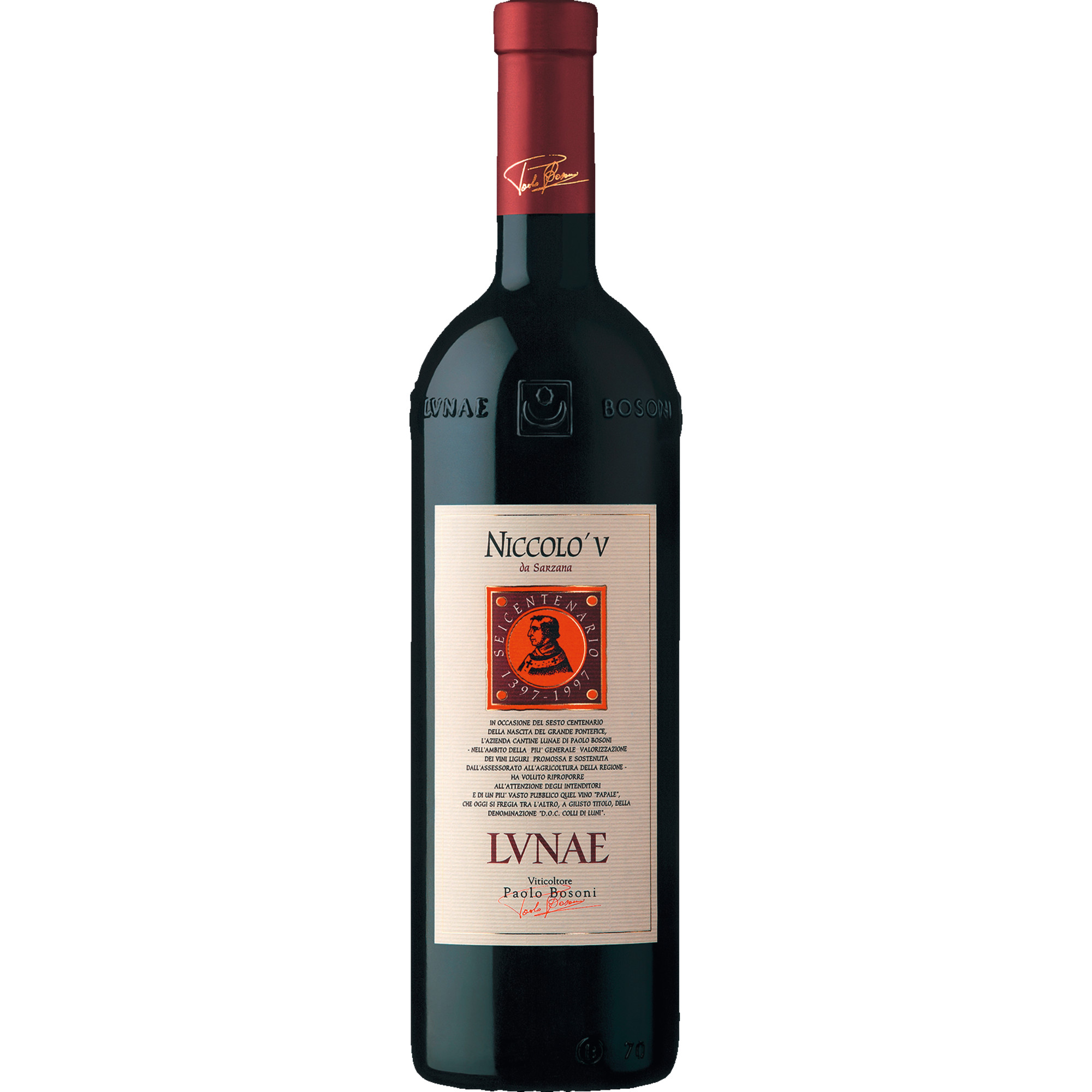 Lunae Niccoló V di Sanzana, Colli di Luni DOC, Ligurien, 2021, Rotwein