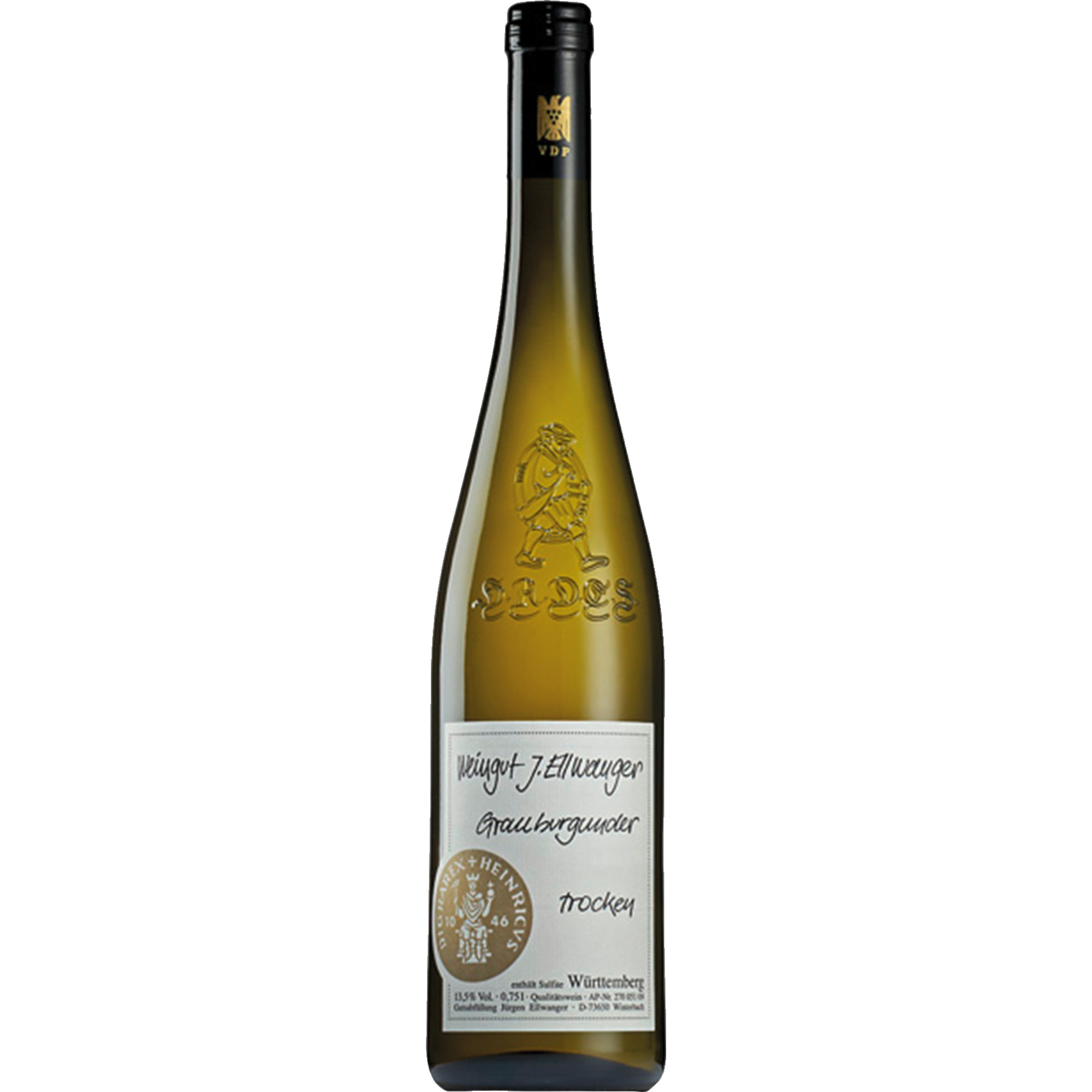 Ellwanger Hades Grauburgunder, Trocken Württemberg, Württemberg, 2023, Weißwein