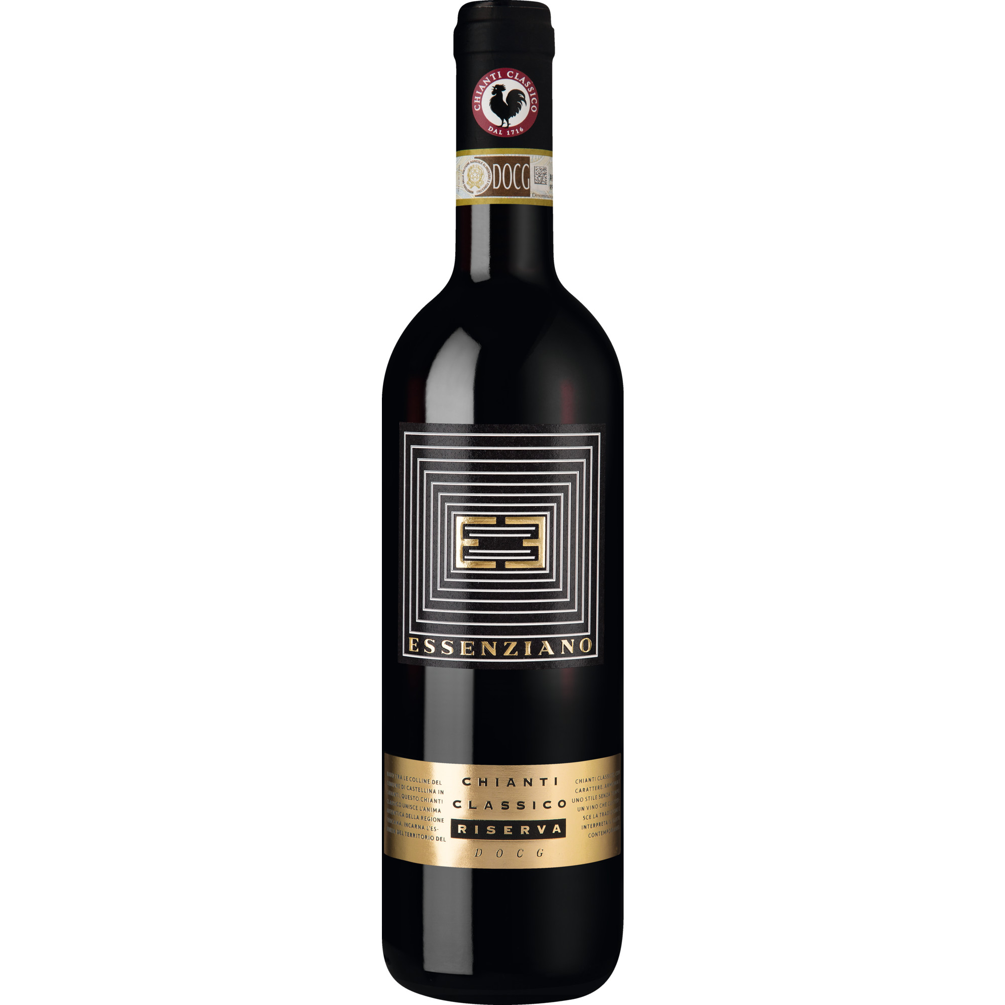 Essenziano Chianti Classico Riserva, Chianti Classico Riserva DOCG, Toskana, 2021, Rotwein