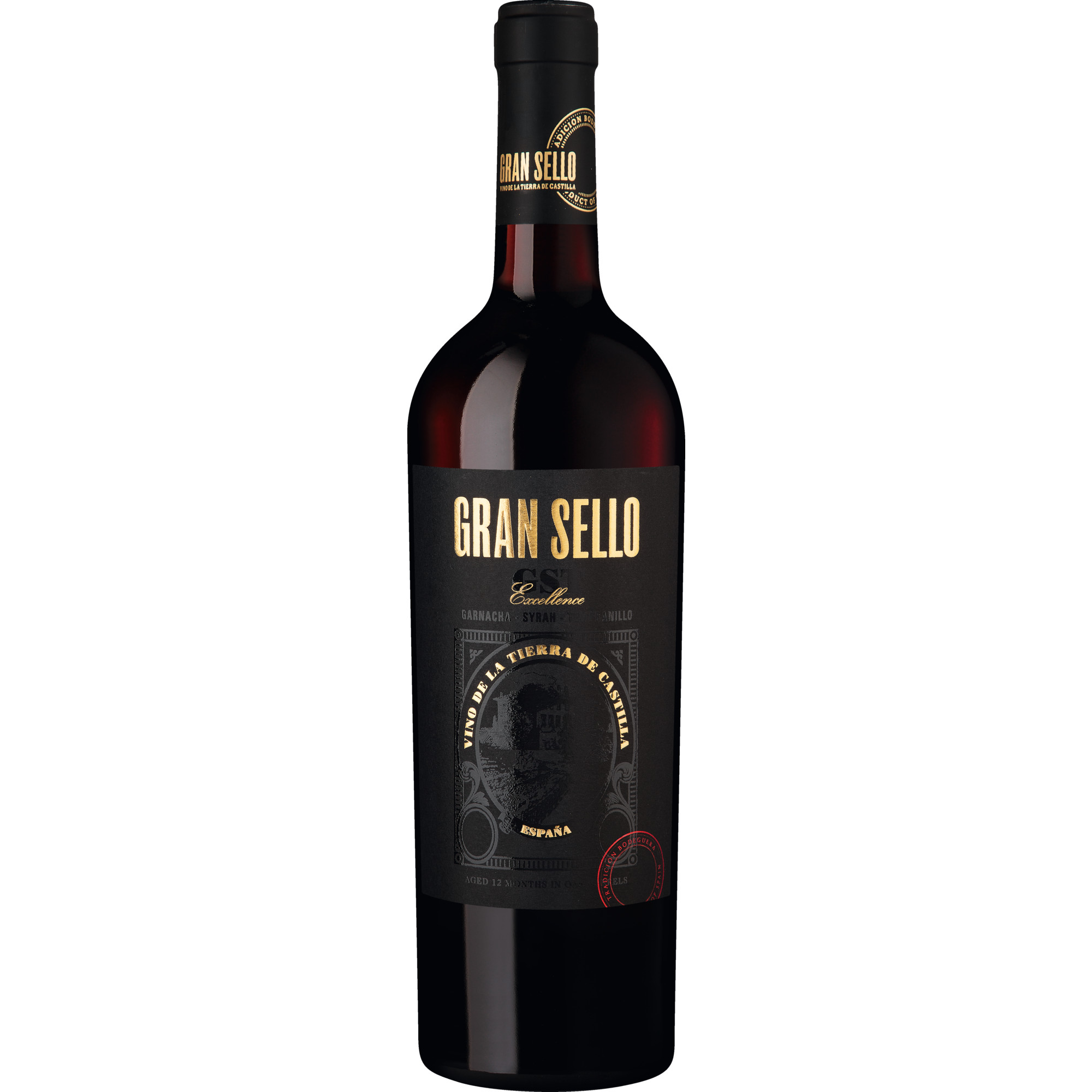 Image of Gran Sello GST, Vino de la Tierra de Castilla, Vino de la Tierra de Castilla, 2019, Rotwein